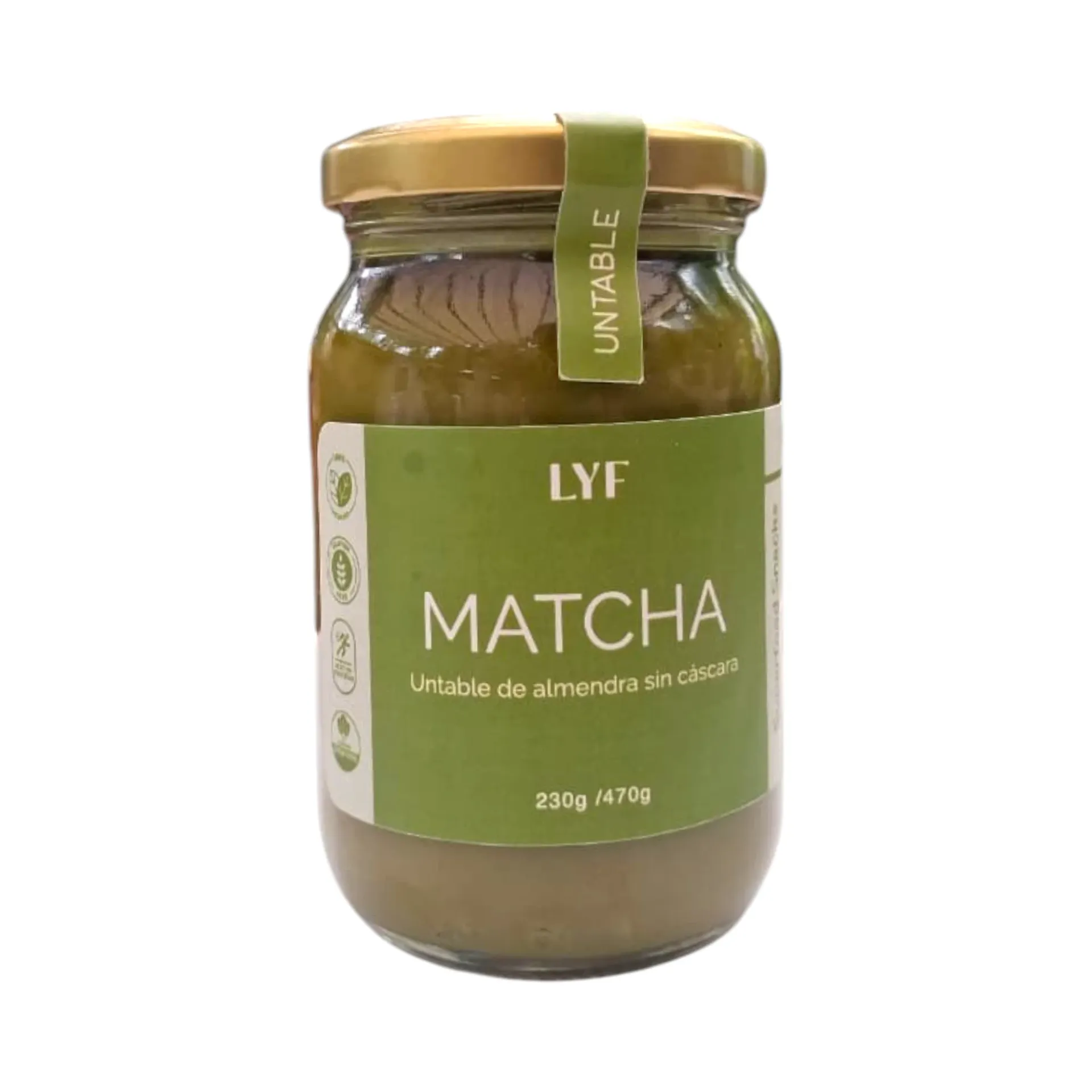 Untable de almendra con matcha sin cáscara LYF