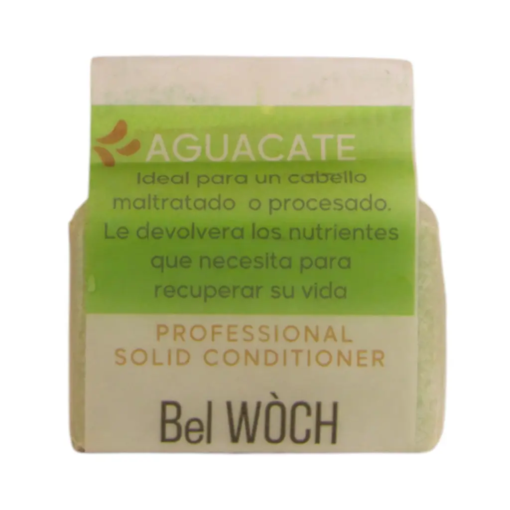 Acondicionador sólido de aguacate para cabello maltratado 100gr BEL WOCH