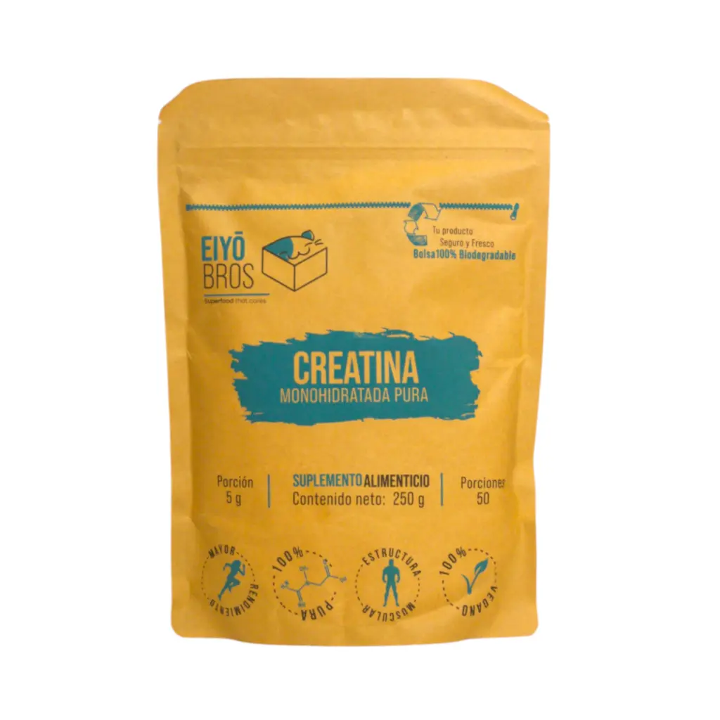 Creatina monohidratada pura 250gr EIYO BROS