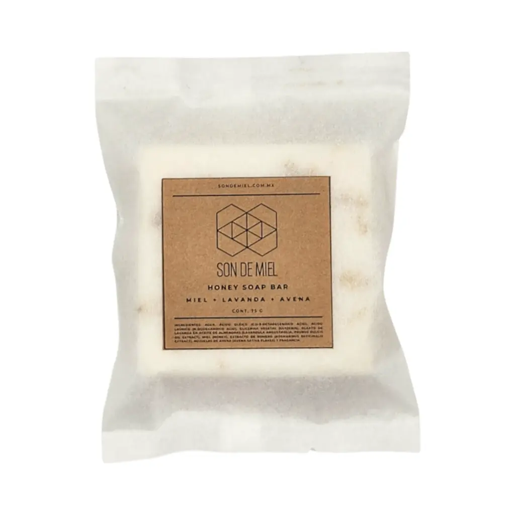 Barra de jabón de miel y avena 75gr SON DE MIEL