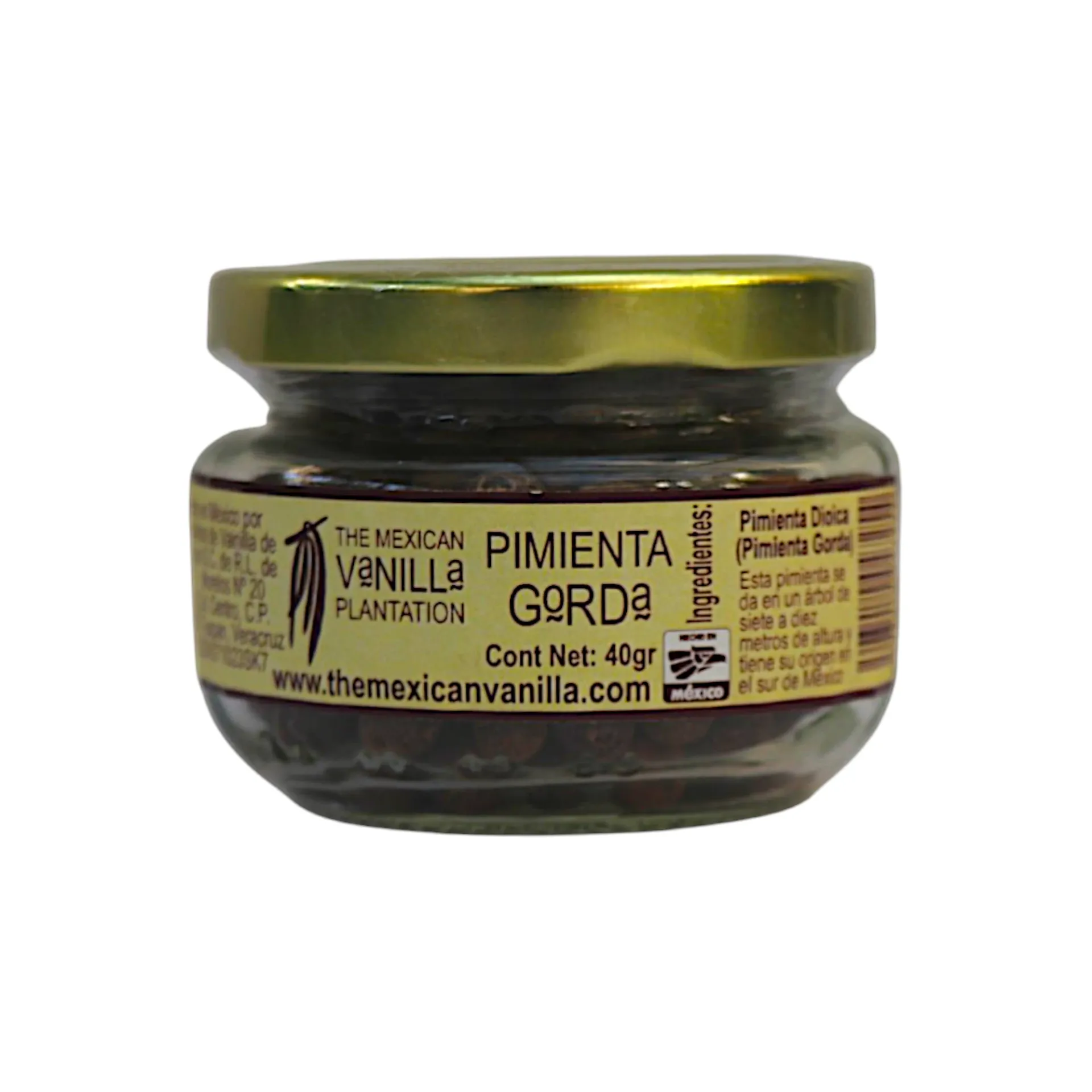 [7503010047254] Pimienta gorda tarro 40gr THE MEXICAN VANILLA PLANTATION