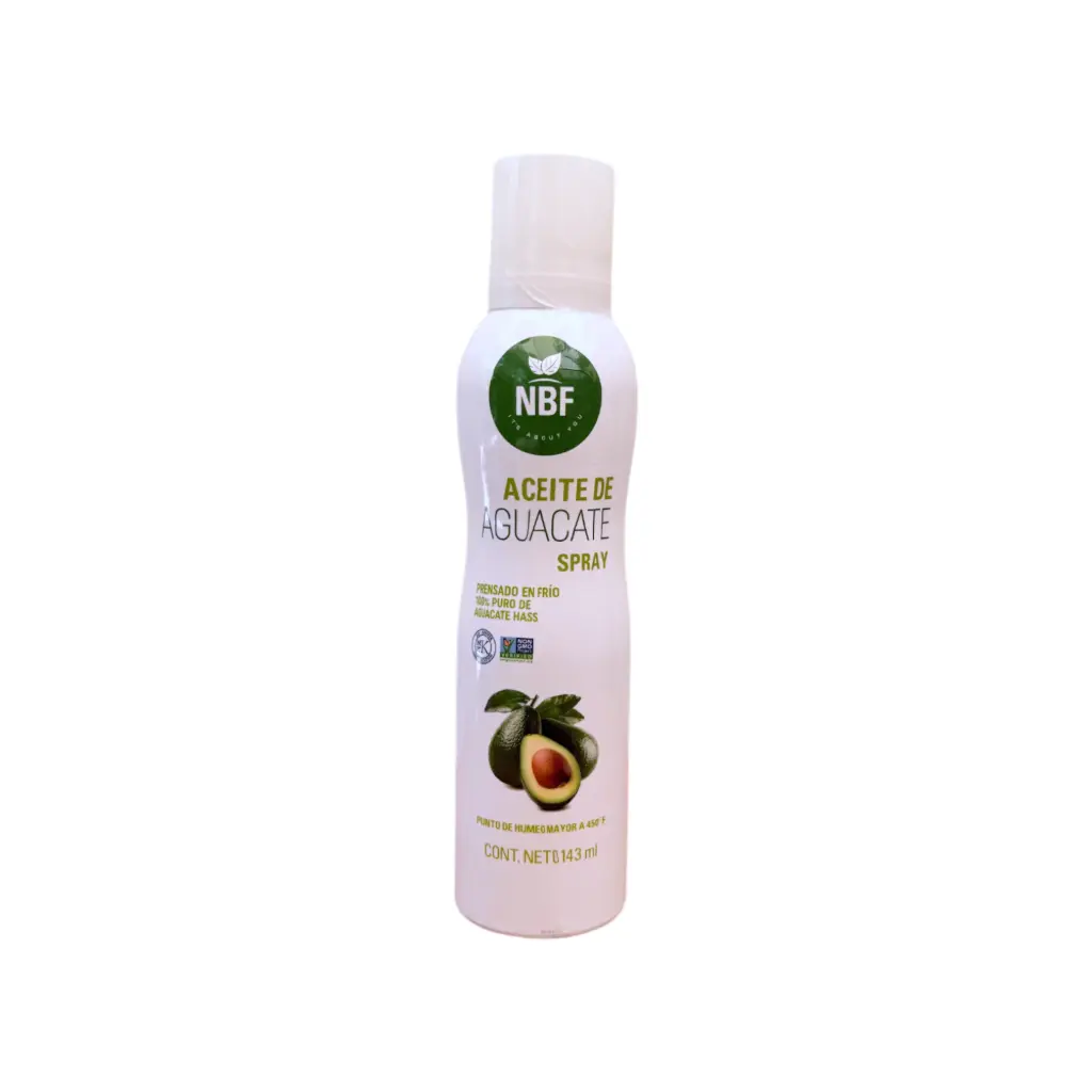 Aceite de aguacate refinado en aerosol 143ml NBF