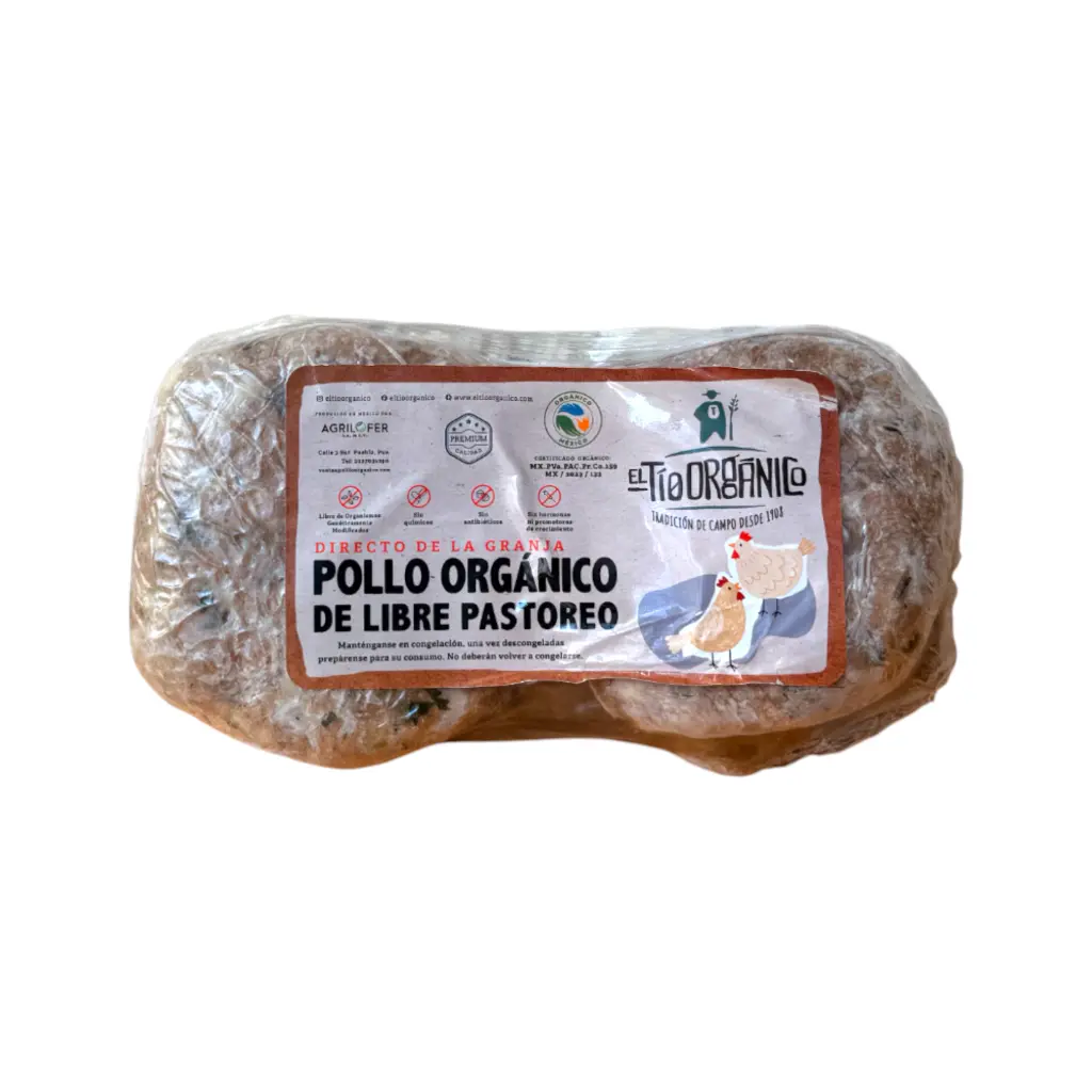 Hamburguesa de pollo pz EL TÍO ORGÁNICO
