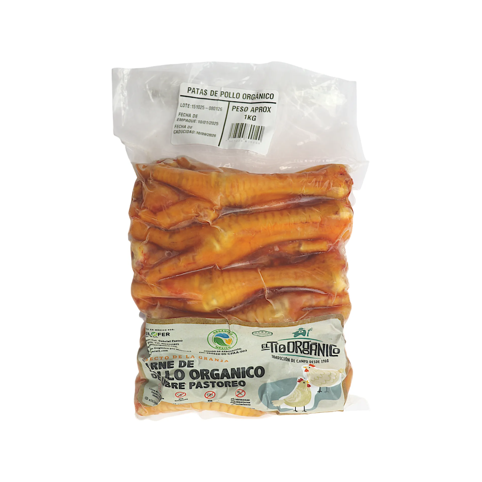 [7503034600190] Patas de pollo EL TÍO ORGÁNICO