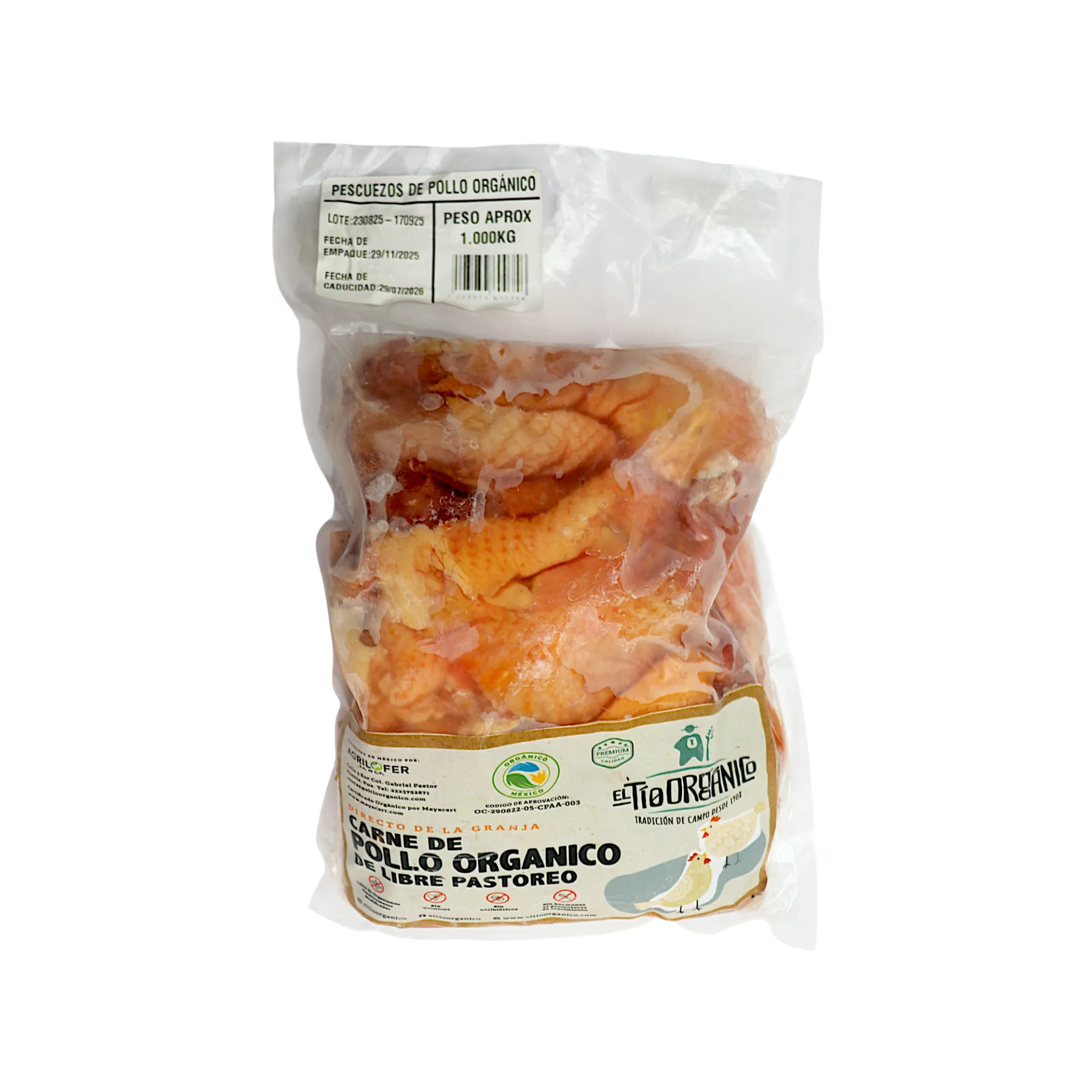 [7503034600756] Pescuezo de pollo EL TÍO ORGÁNICO