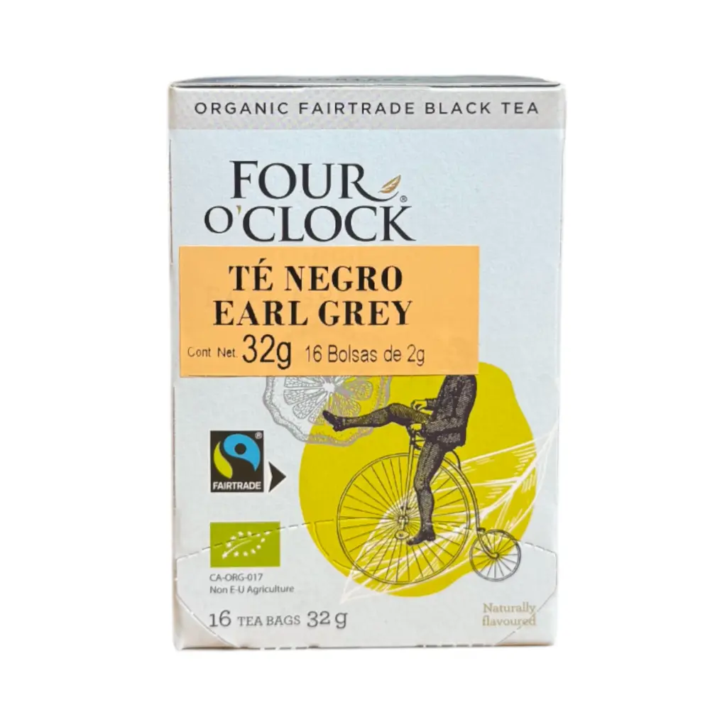 Té orgánico Earl Grey (16 sobres) FOUR O'CLOCK