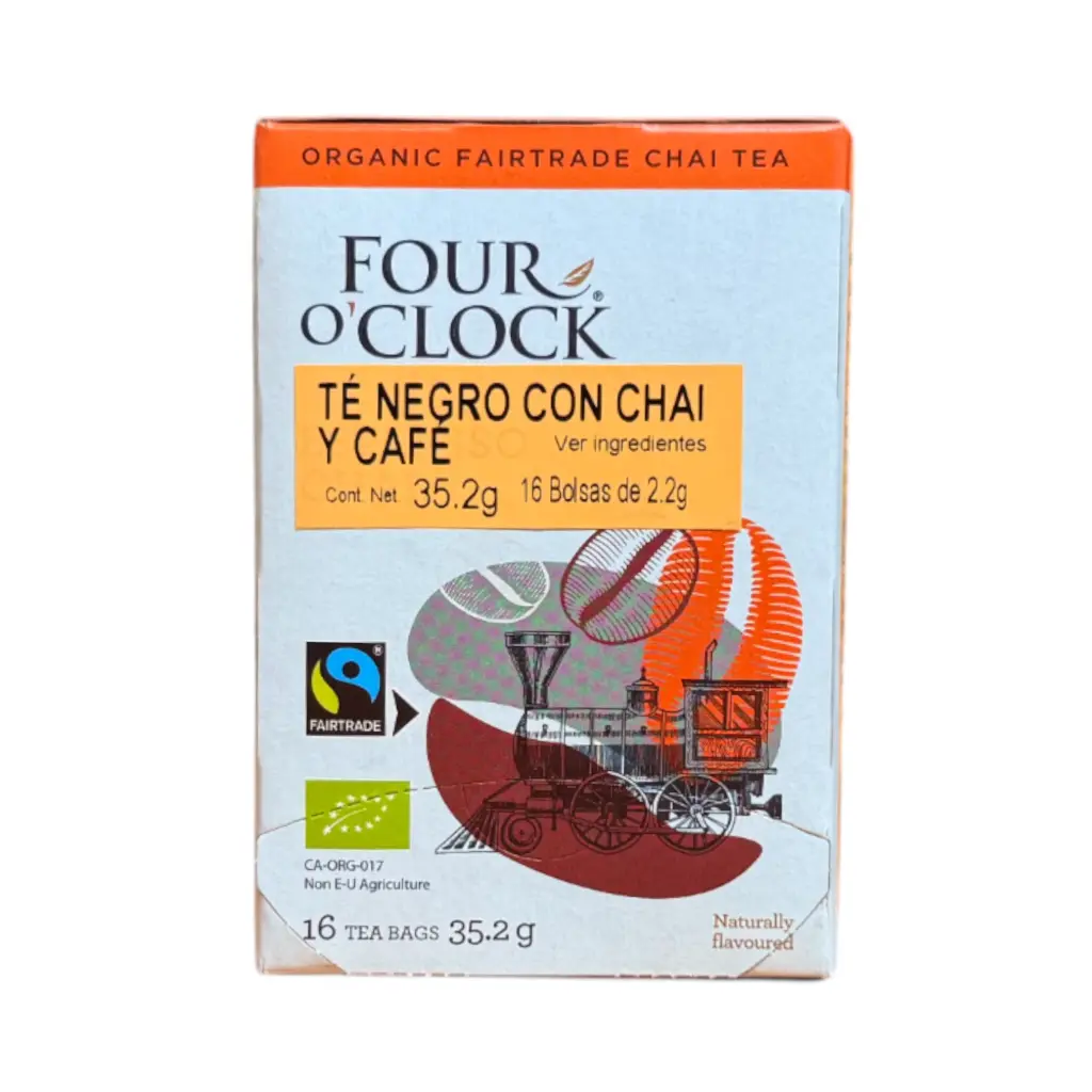 Té espresso chai orgánico (16 sobres) FOUR O'CLOCK