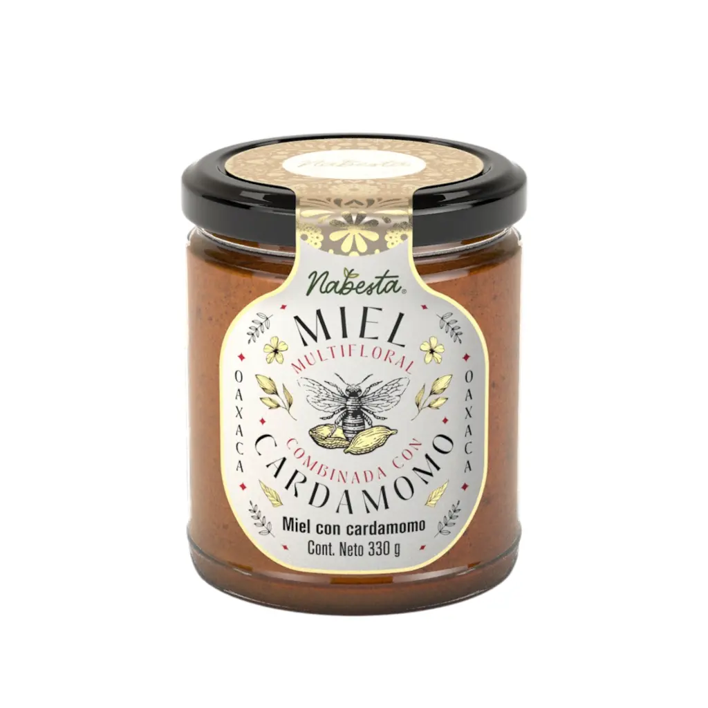 [7503066355006] Miel multifloral con cardamomo 330gr NABESTA