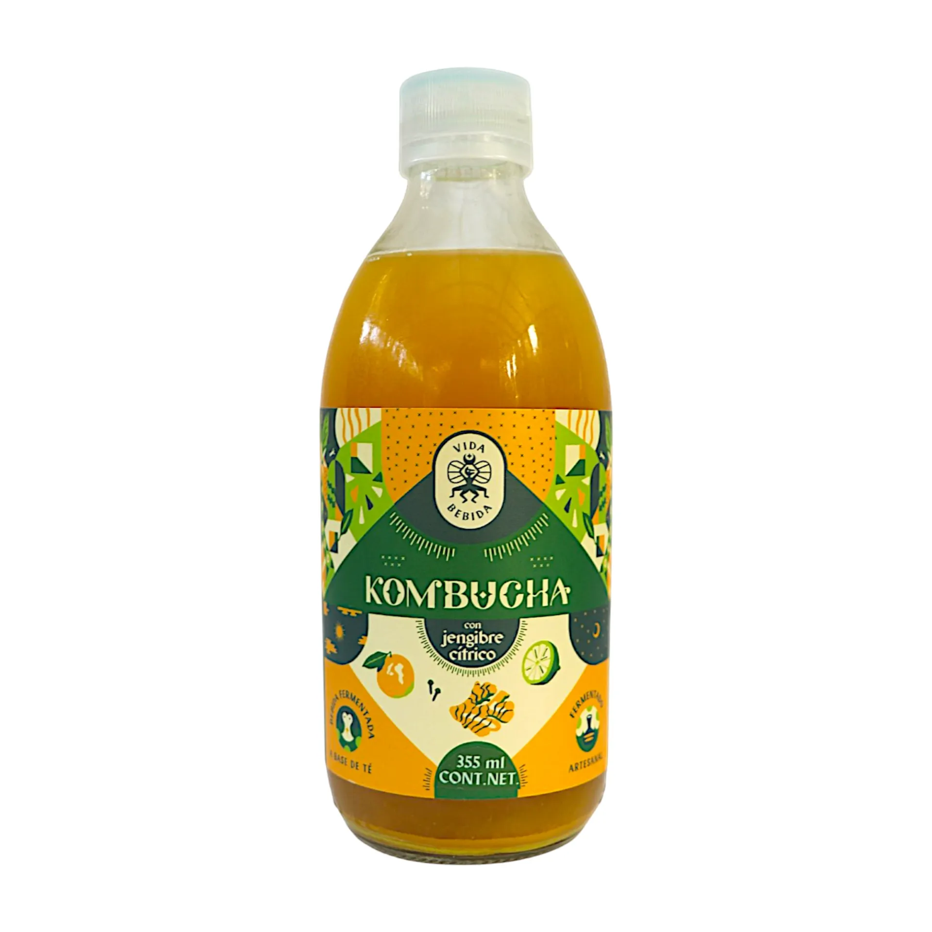Kombucha de jengibre 355ml VIDA BEBIDA