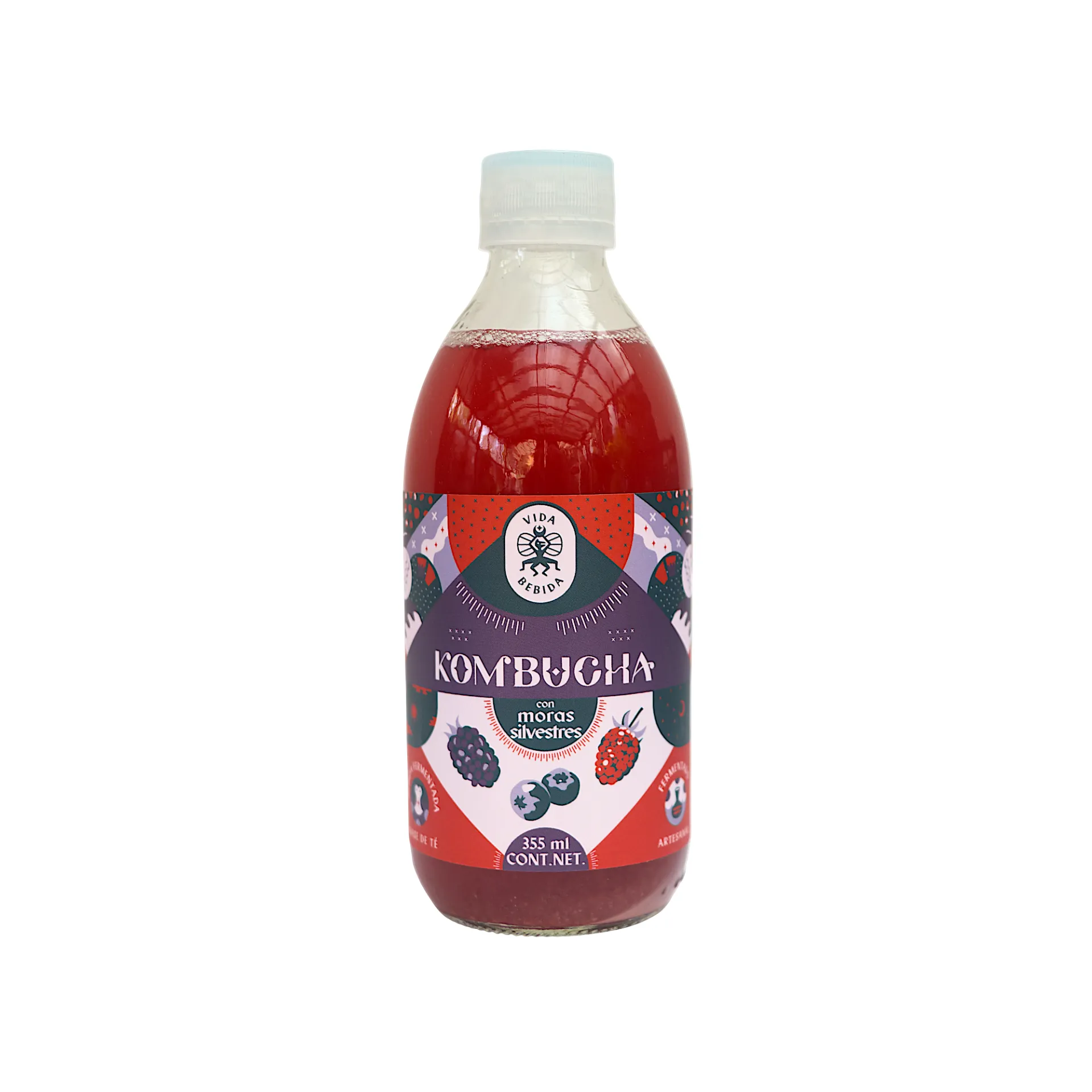Kombucha de mora 355ml VIDA BEBIDA