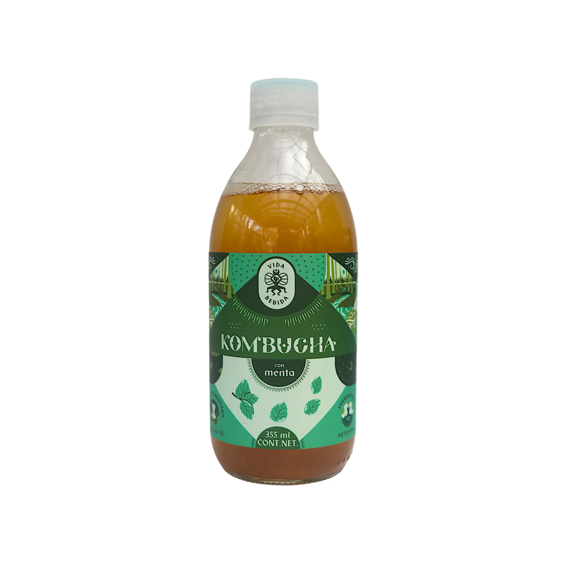 Kombucha de menta 355ml VIDA BEBIDA