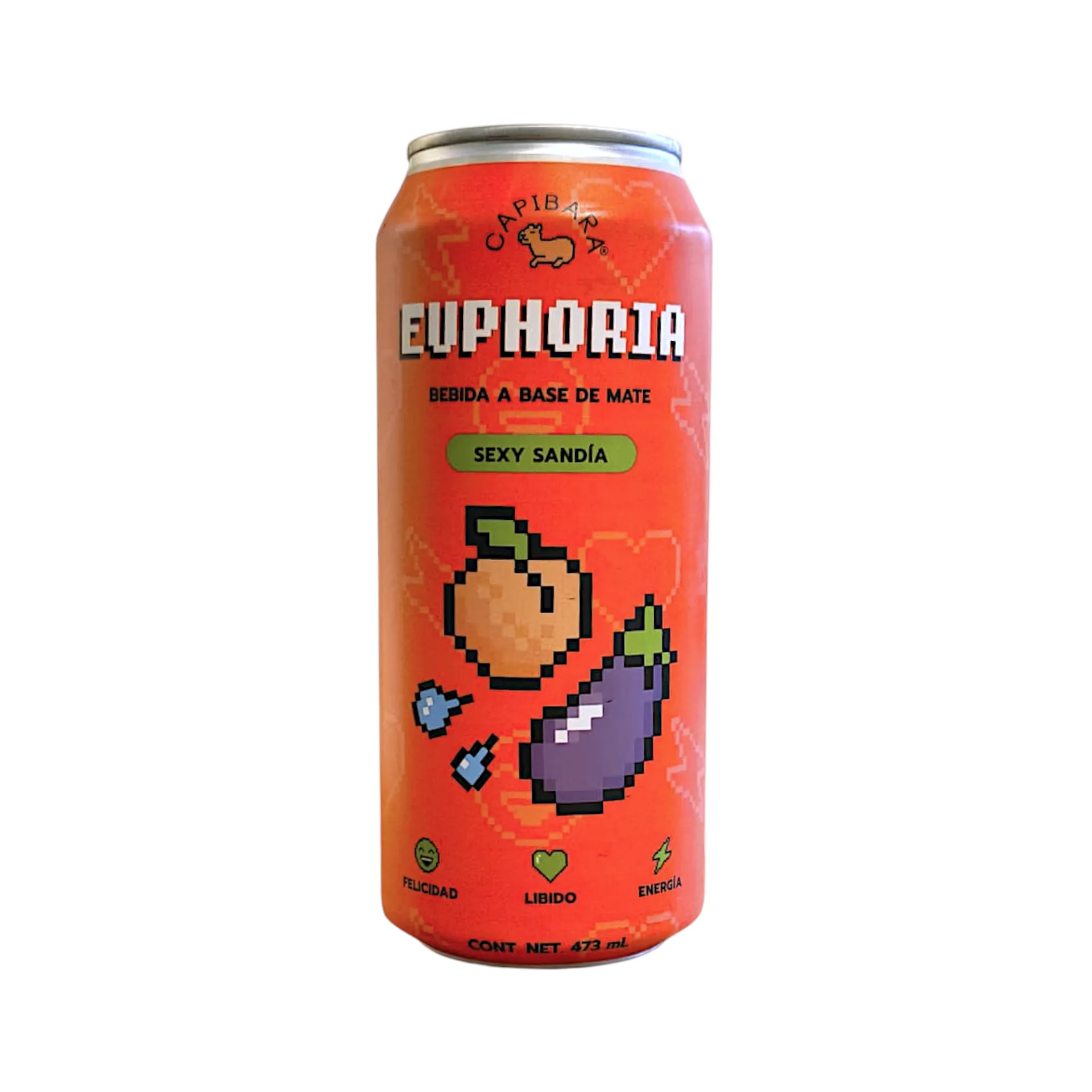 [7503029598358] Bebida a base de mate Euphoria 473ml CAPIBARA