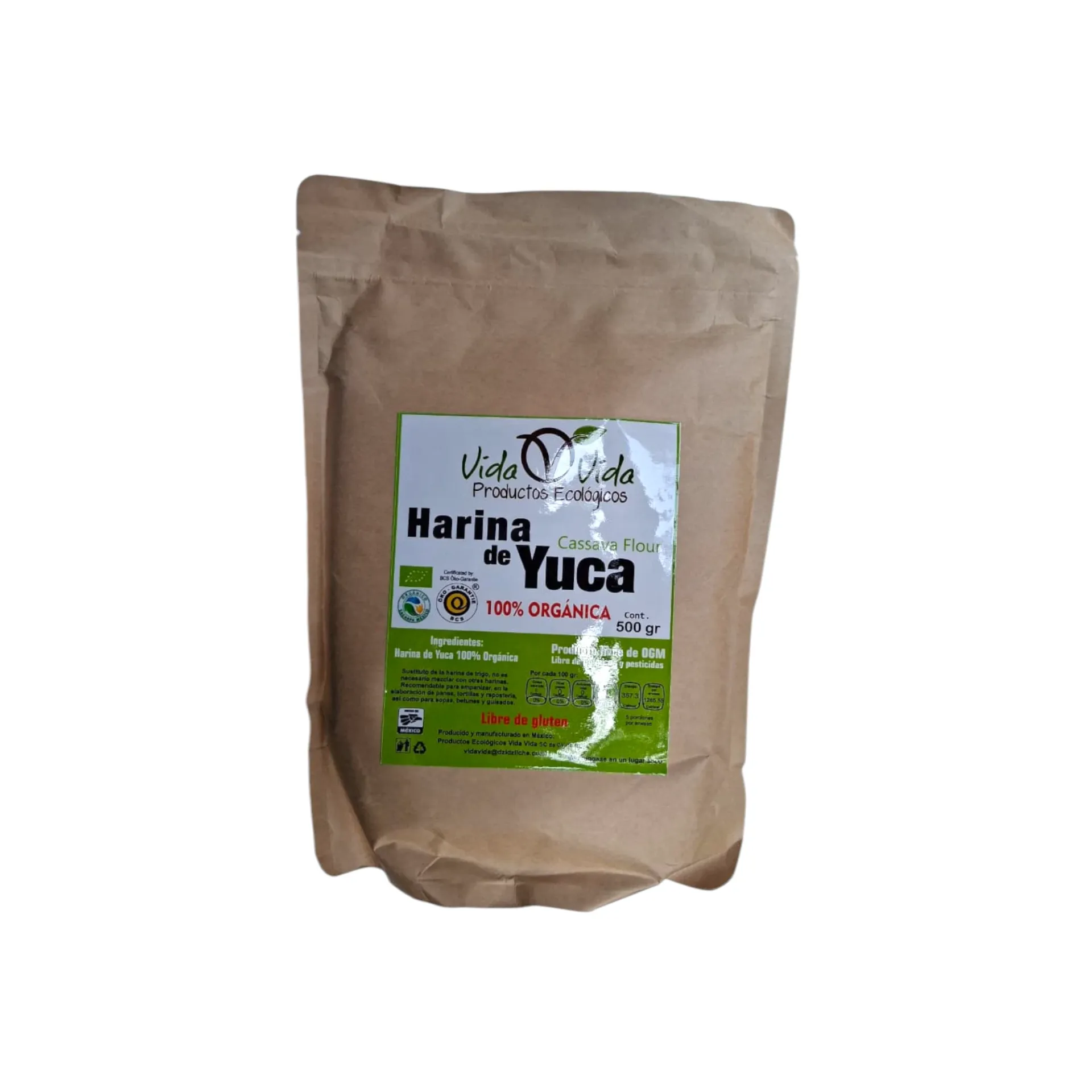 [93524] Harina de yuca 500gr VIDA VIDA