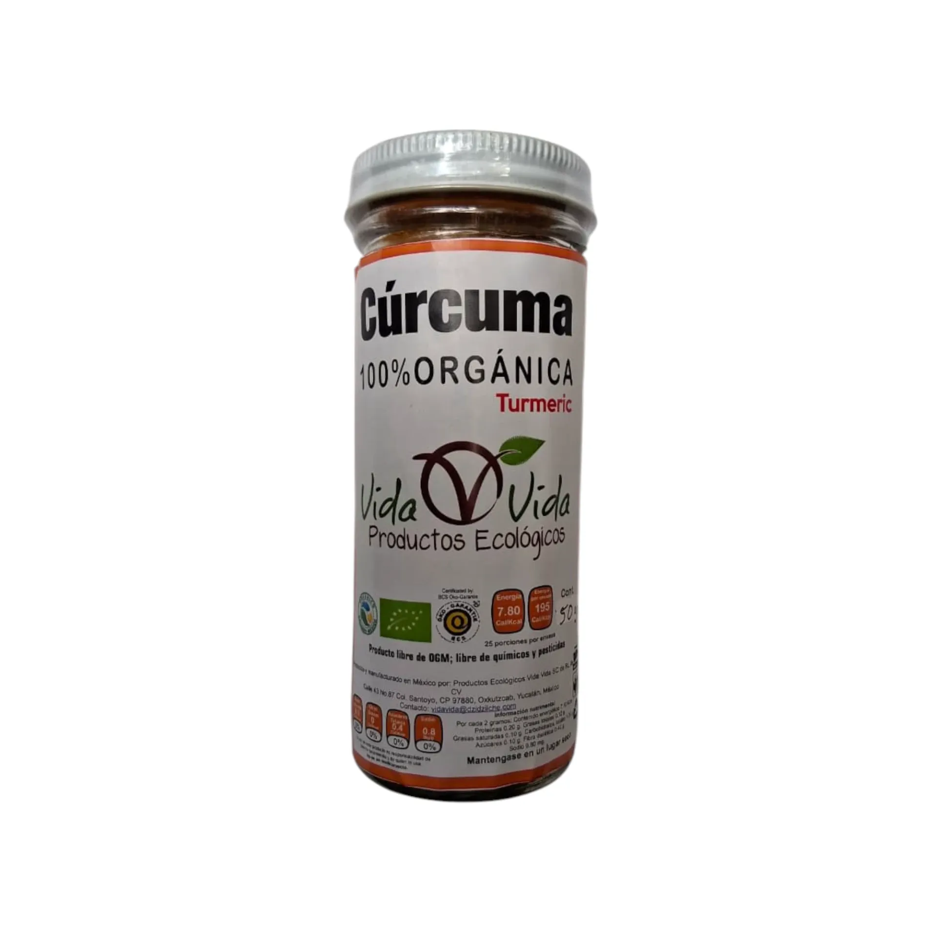 Cúrcuma molida fina 50gr VIDA VIDA