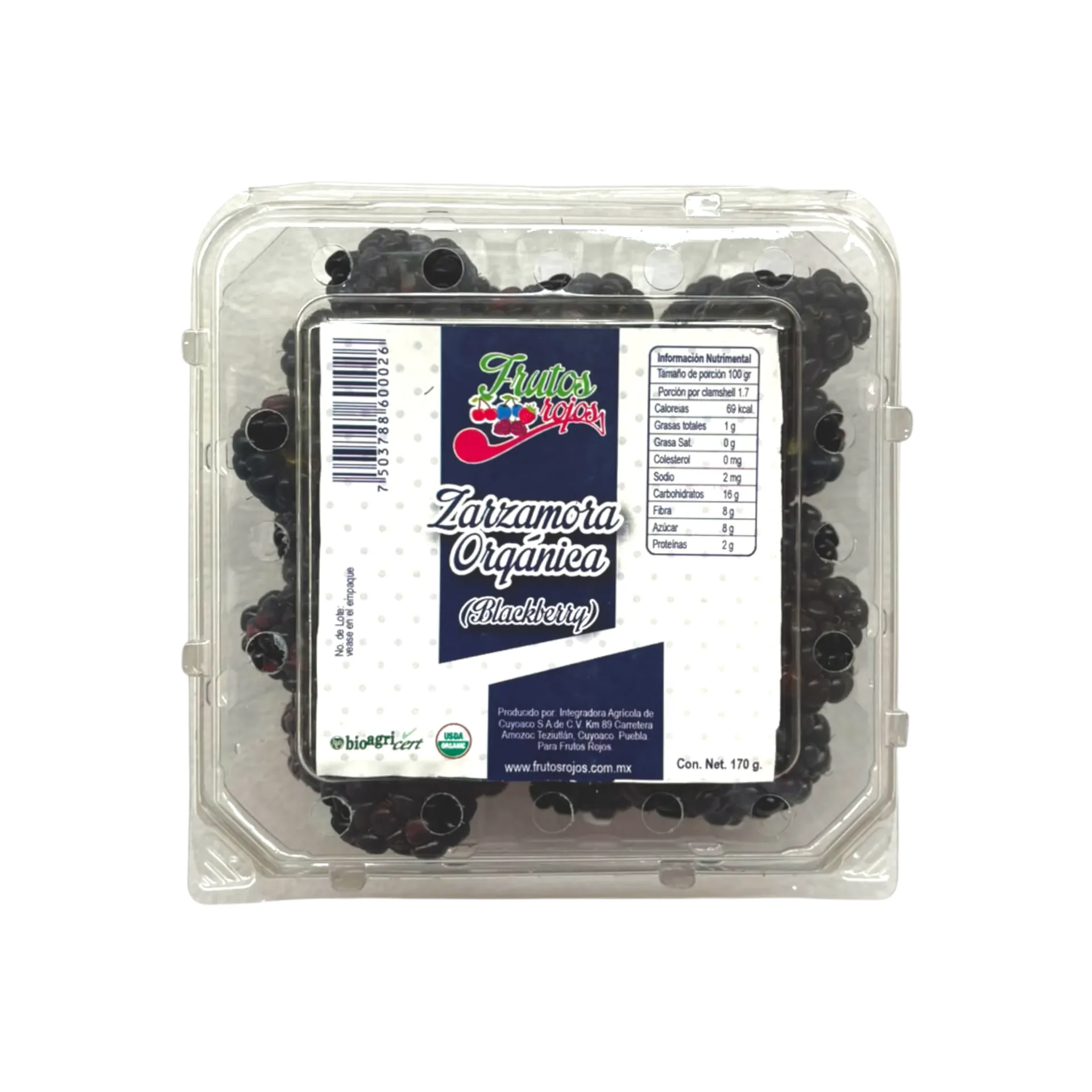 Zarzamora en domo 170gr FRUTOS ROJOS