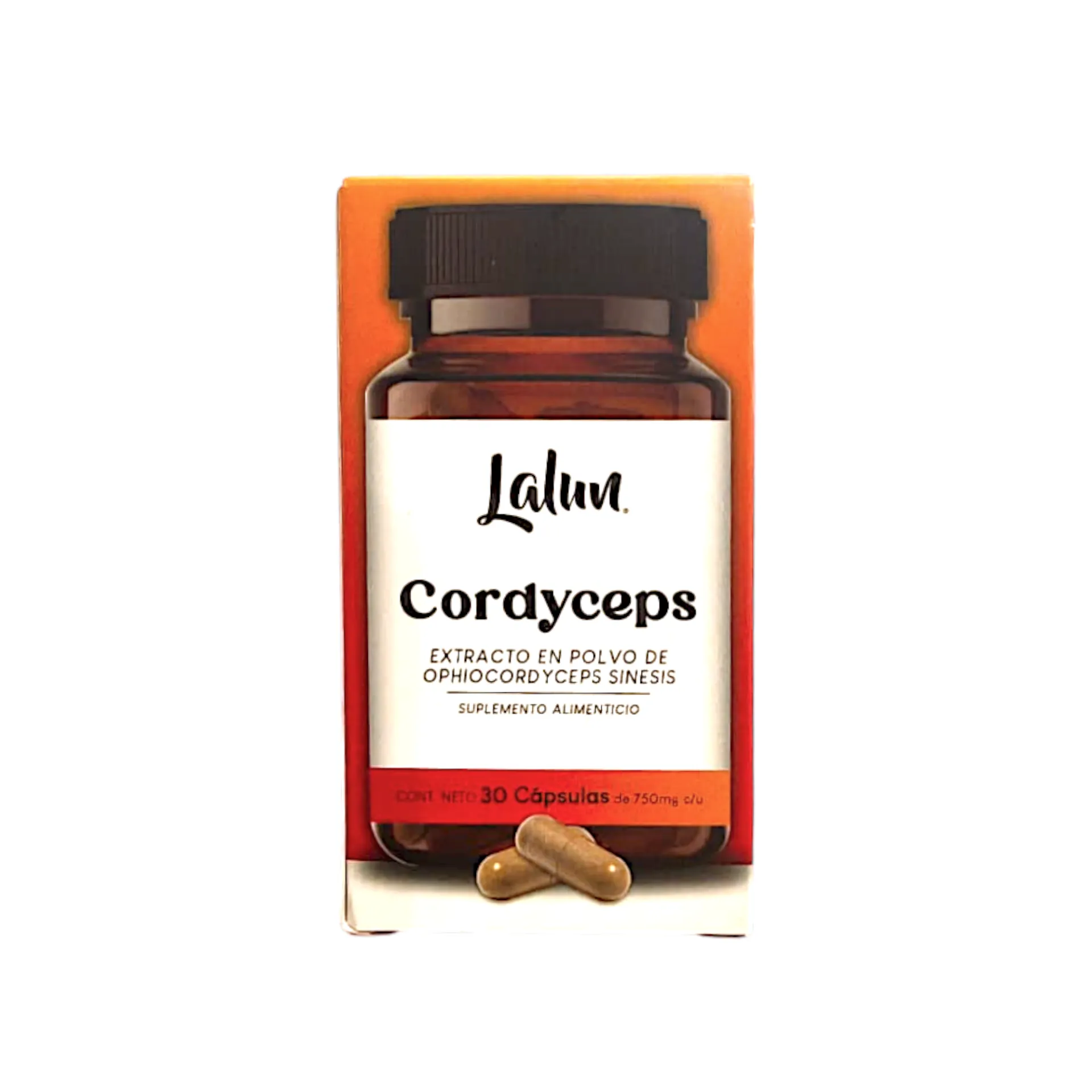 Extracto en polvo de Cordyceps 30 cápsulas LALUN