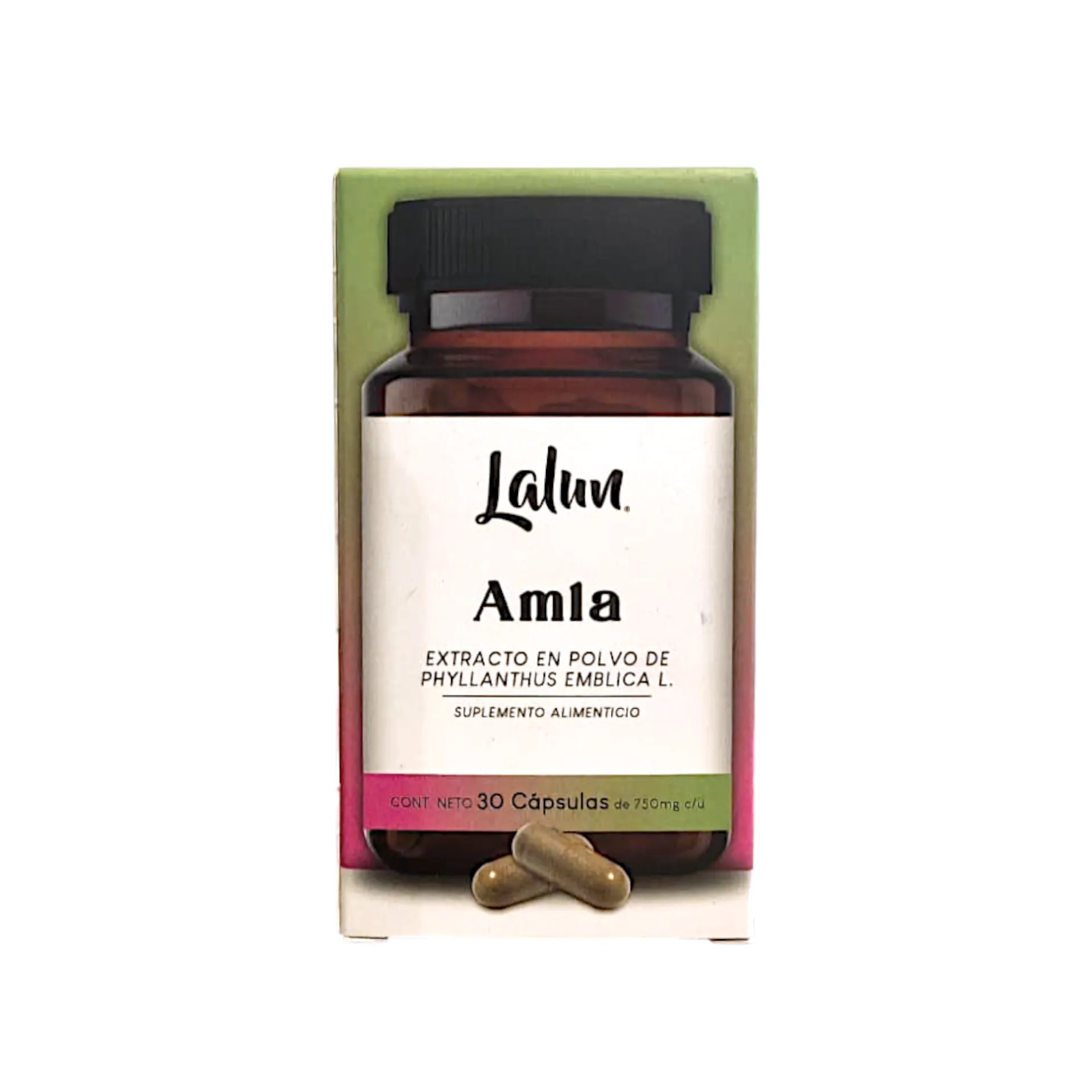 Extracto en polvo de Amla 30 cápsulas LALUN