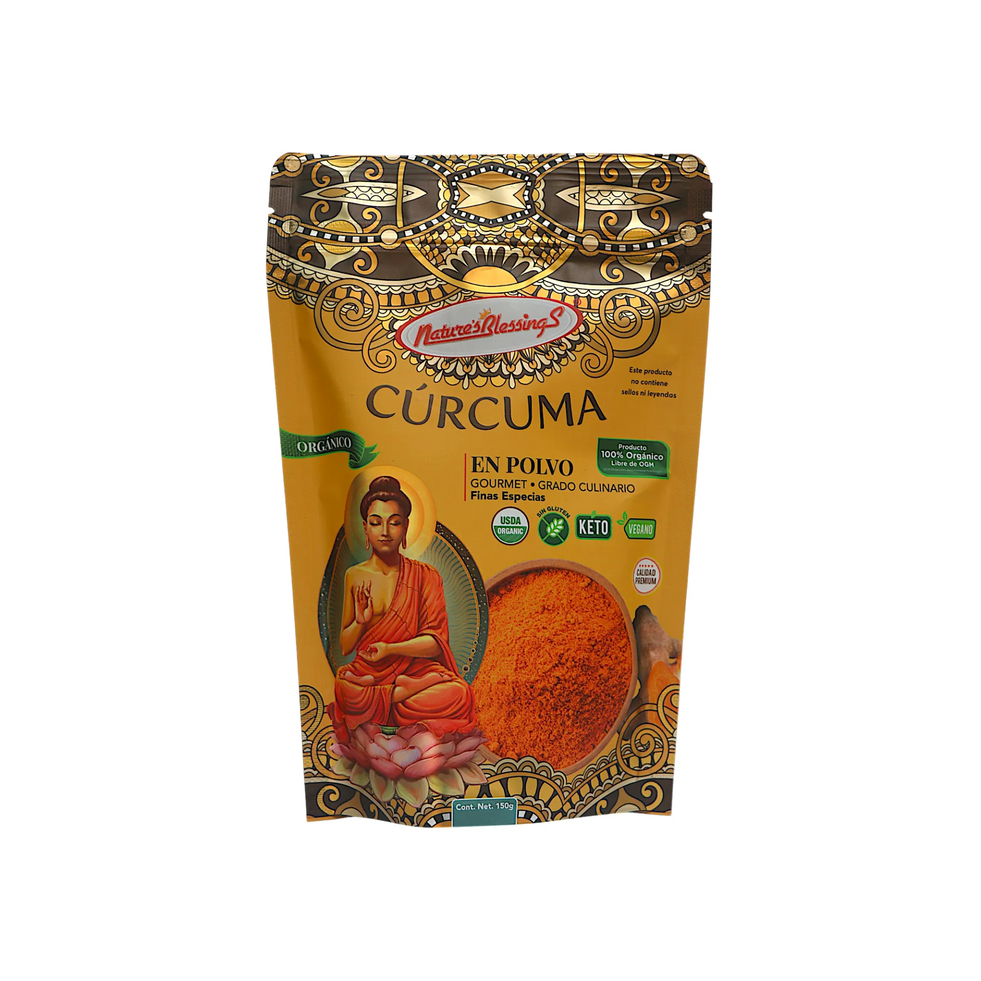 [7502280880615] Cúrcuma longa orgánica 150gr NATURE´S BLESSINGS