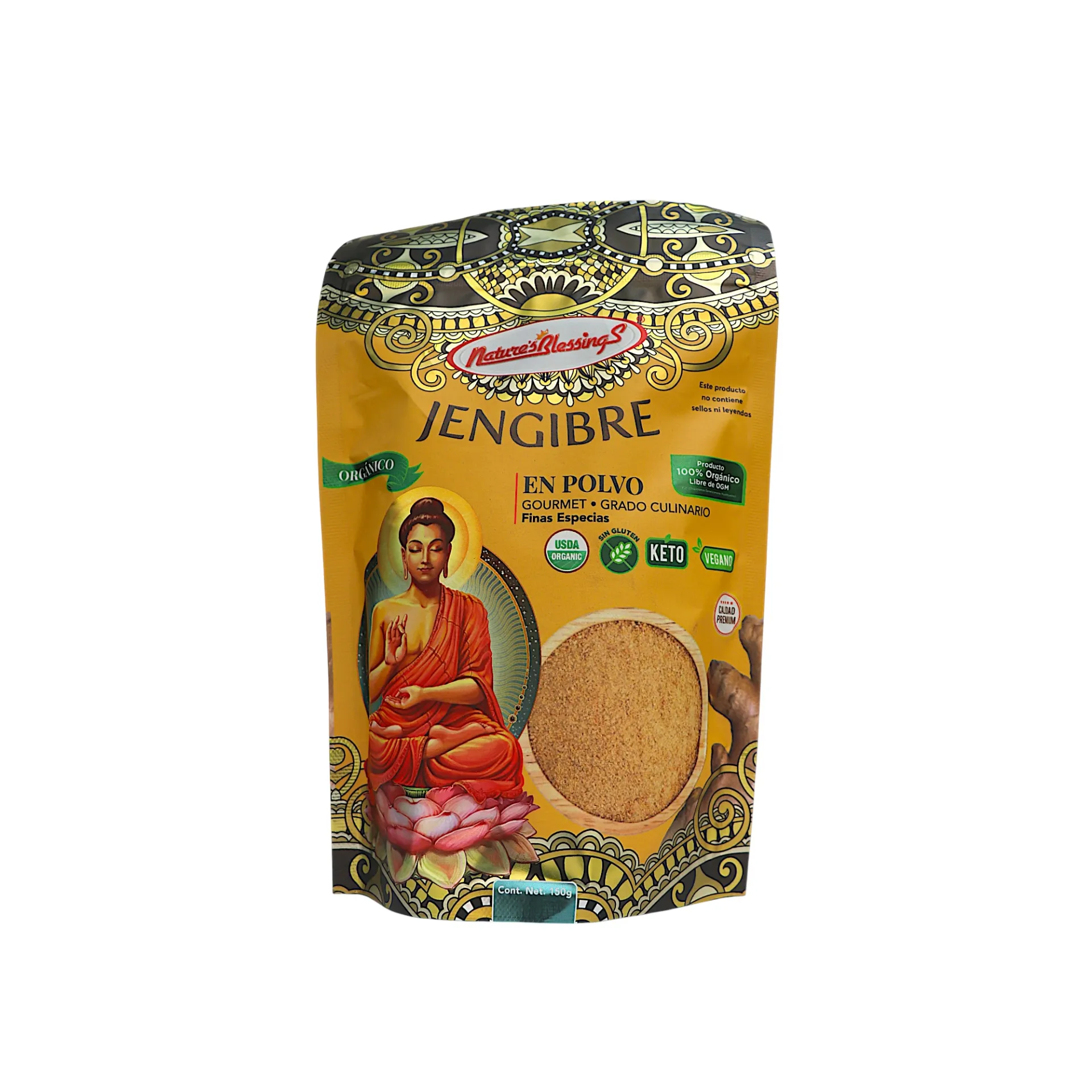 [7502280880622] Jengibre orgánico en polvo 150gr NATURE´S BLESSINGS