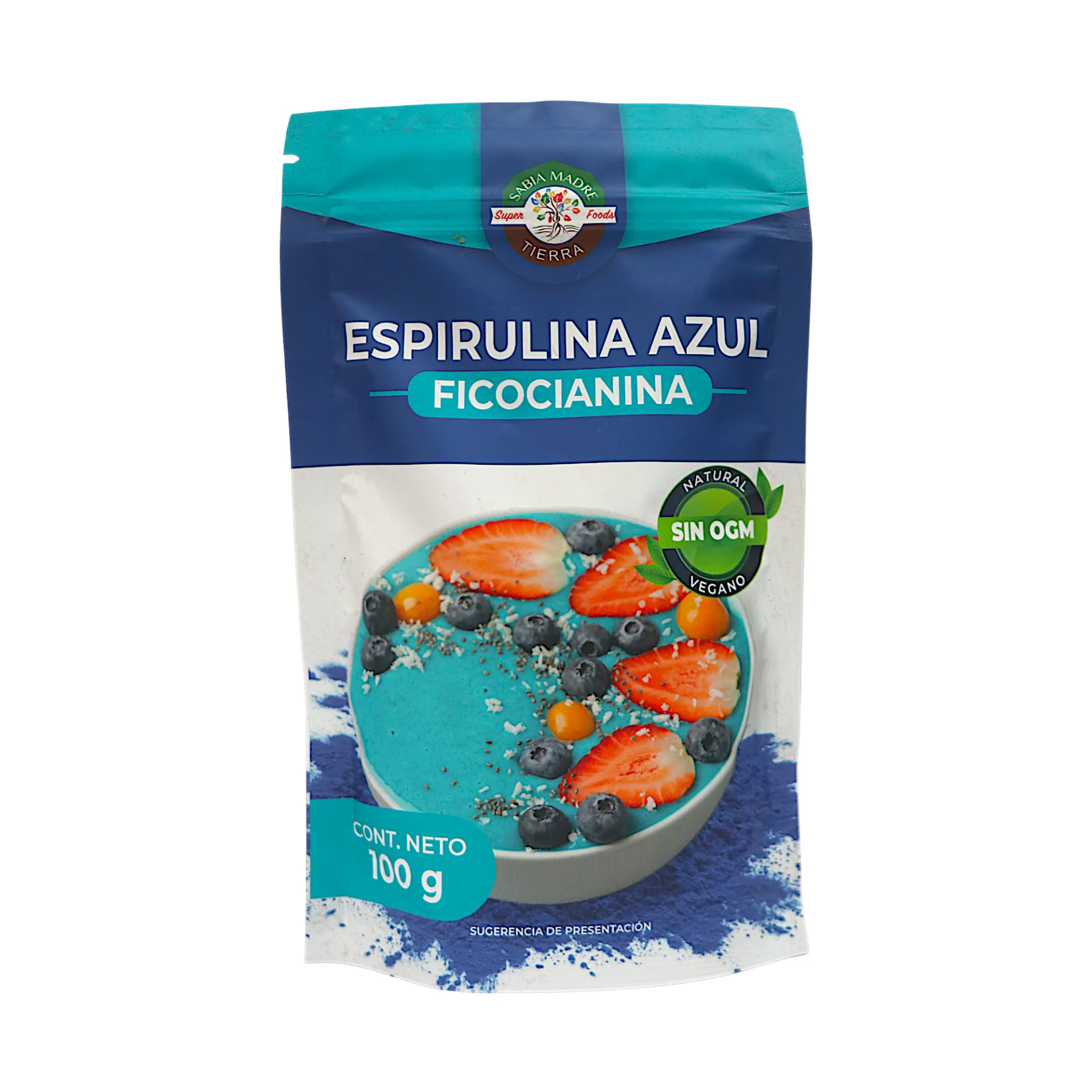 Espirulina azul 100gr en polvo SABIA MADRE TIERRA