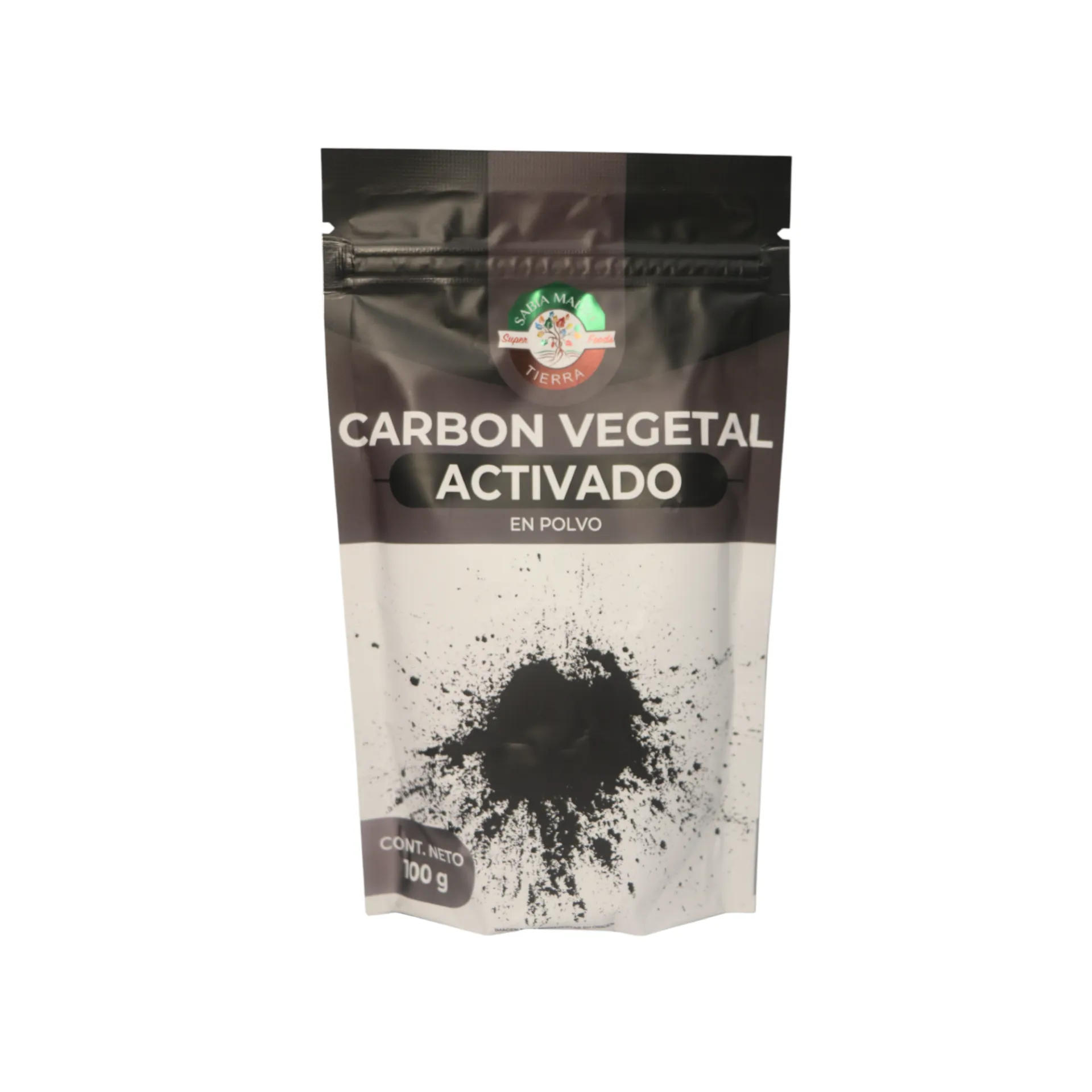 [7503041756132] Carbón activado en polvo 100gr SABIA MADRE TIERRA