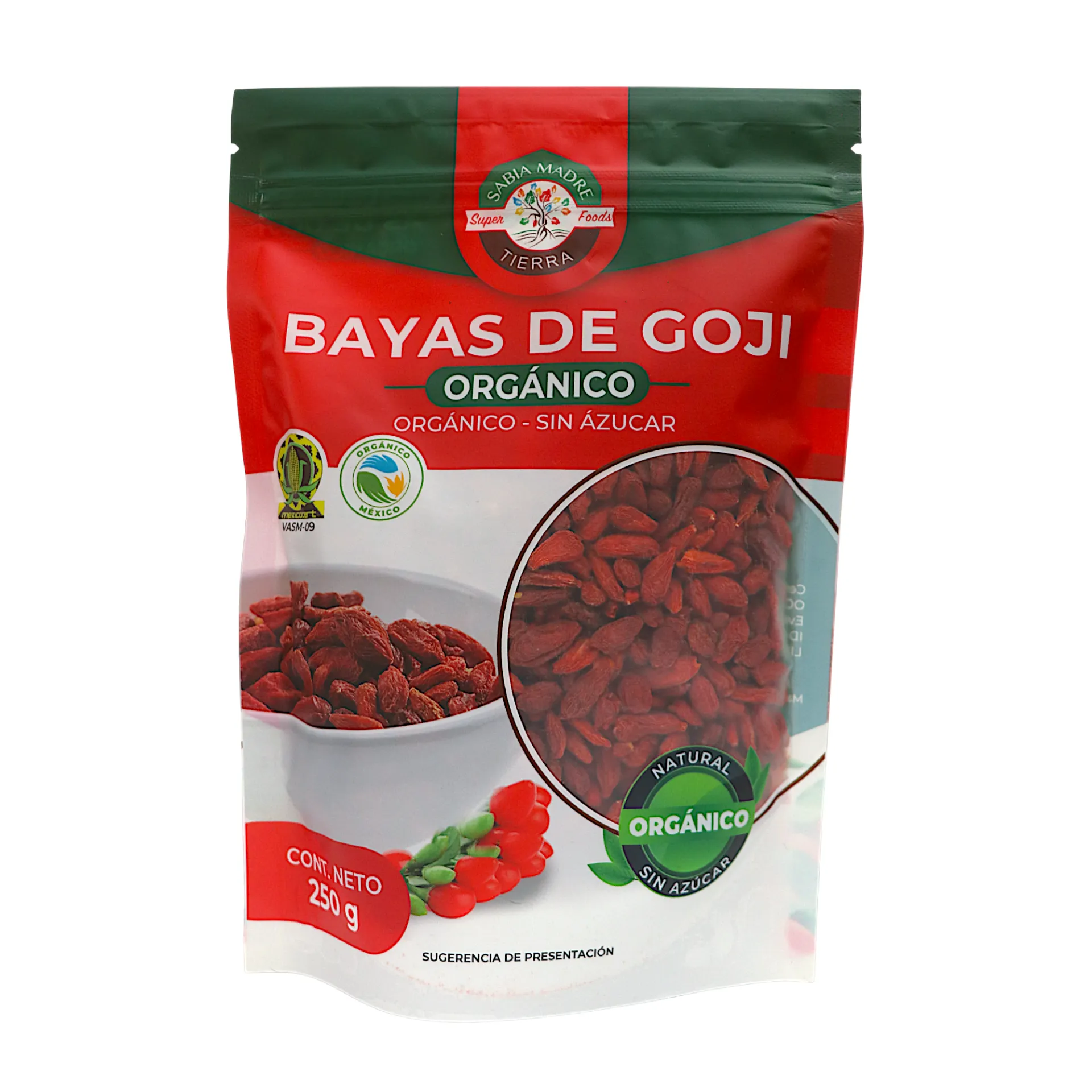 [7503034274711] Goji berries 250gr SABIA MADRE TIERRA