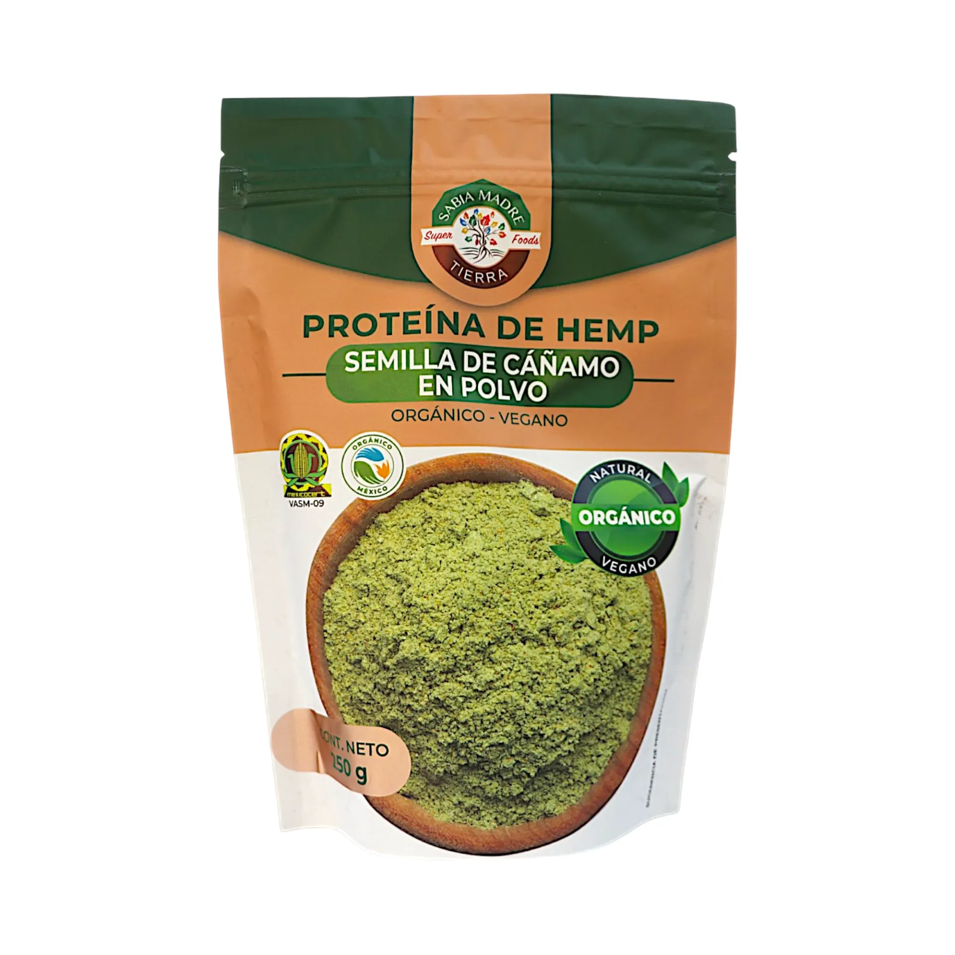 [7503034274810] Proteína de Hemp 50% en polvo 250gr SABIA MADRE TIERRA
