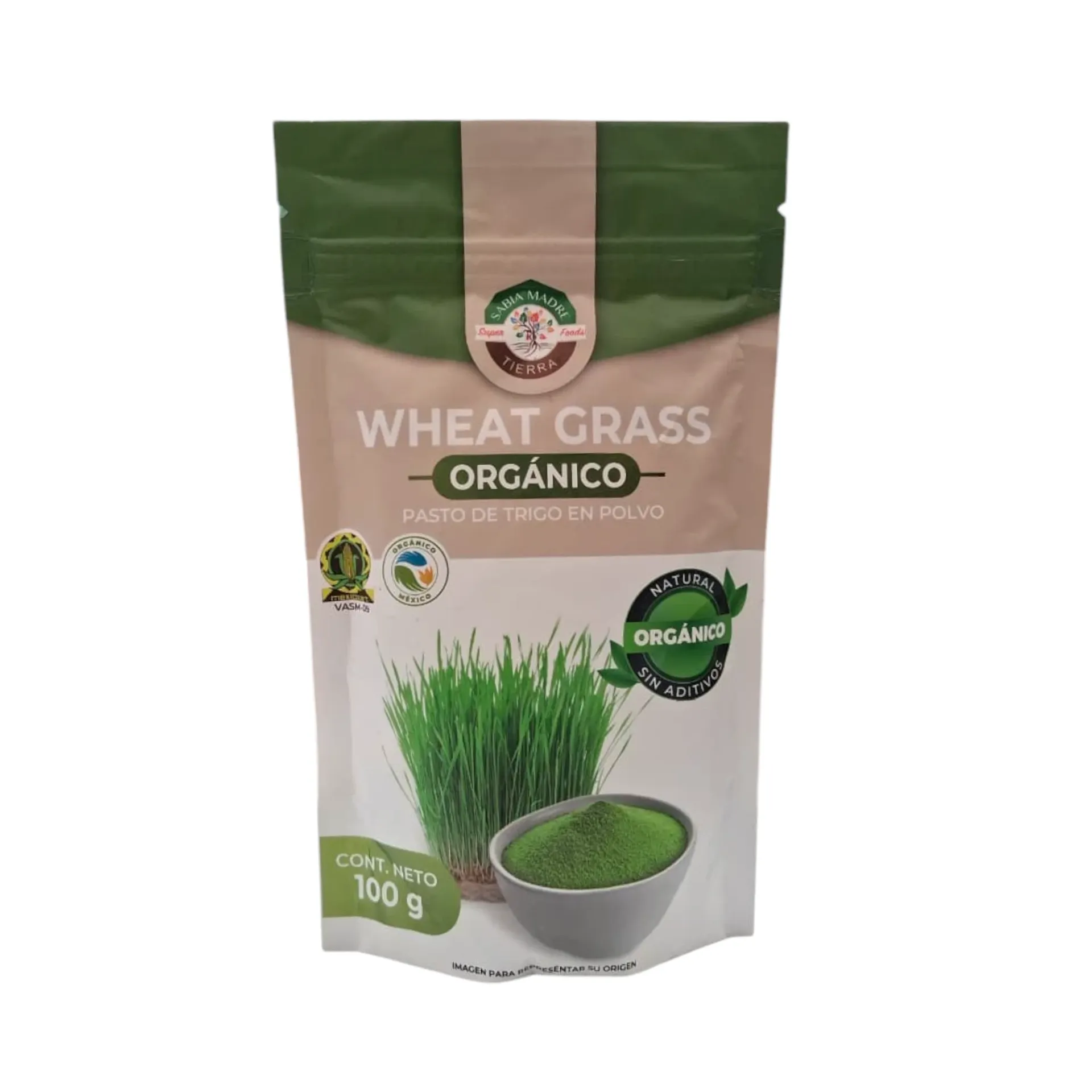 Wheatgrass en polvo 100gr SABIA MADRE TIERRA