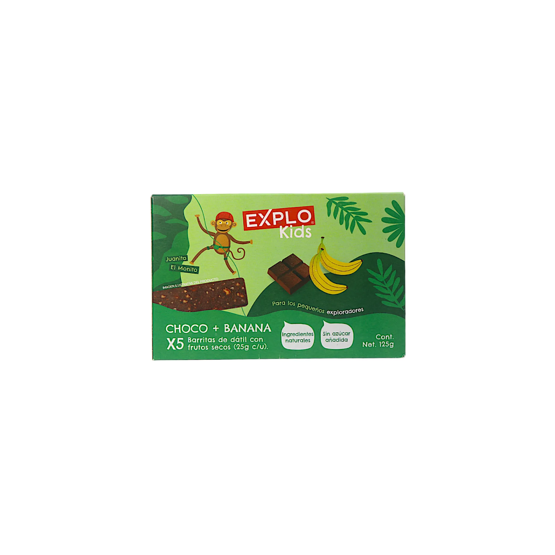 [7500465384361] Barra de dátil con frutos secos choco + banana 125gr EXPLO KIDS