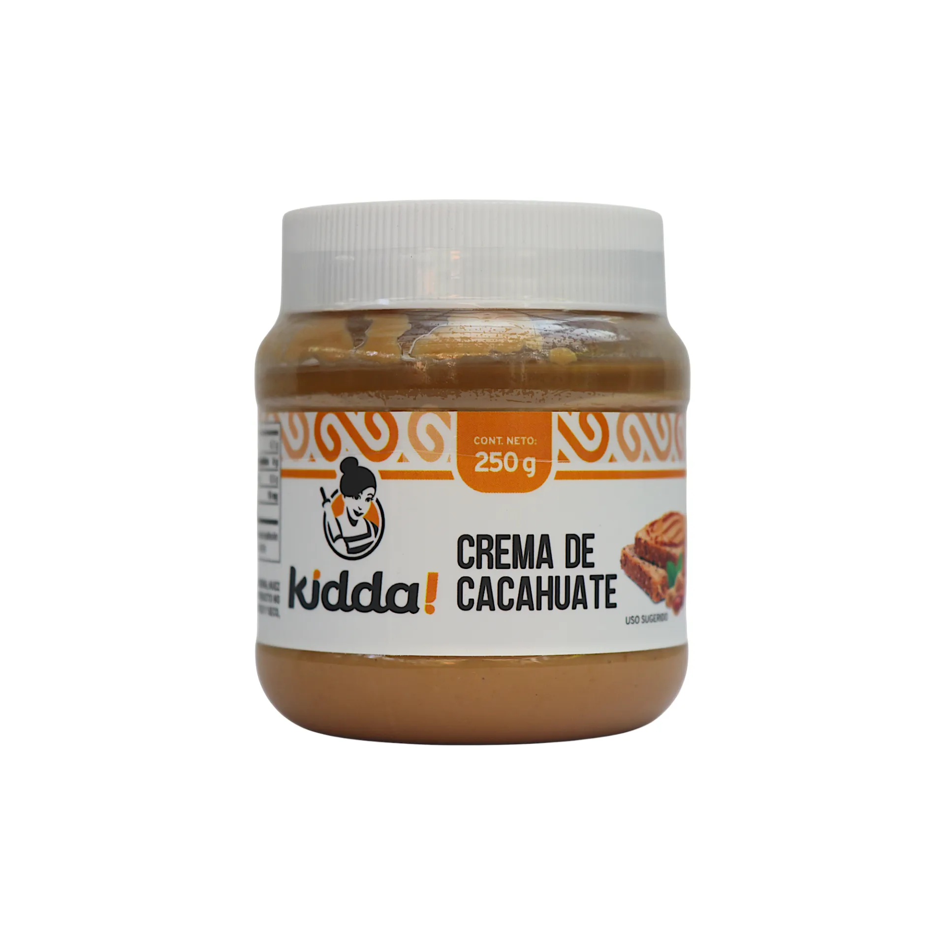 Crema de cacahuate natural 250gr KIDDA!