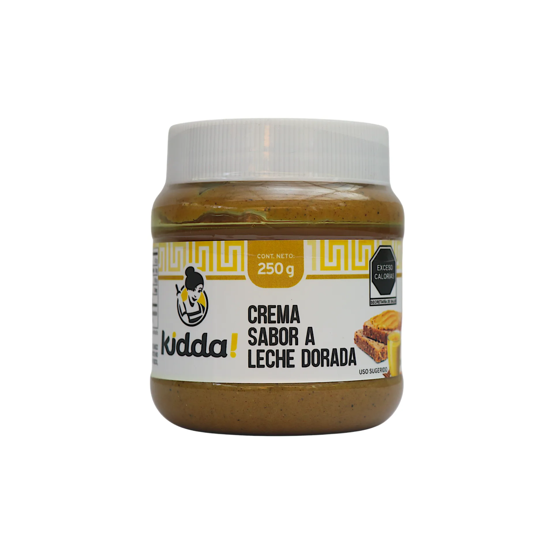 Crema sabor a leche dorada 250gr KIDDA!