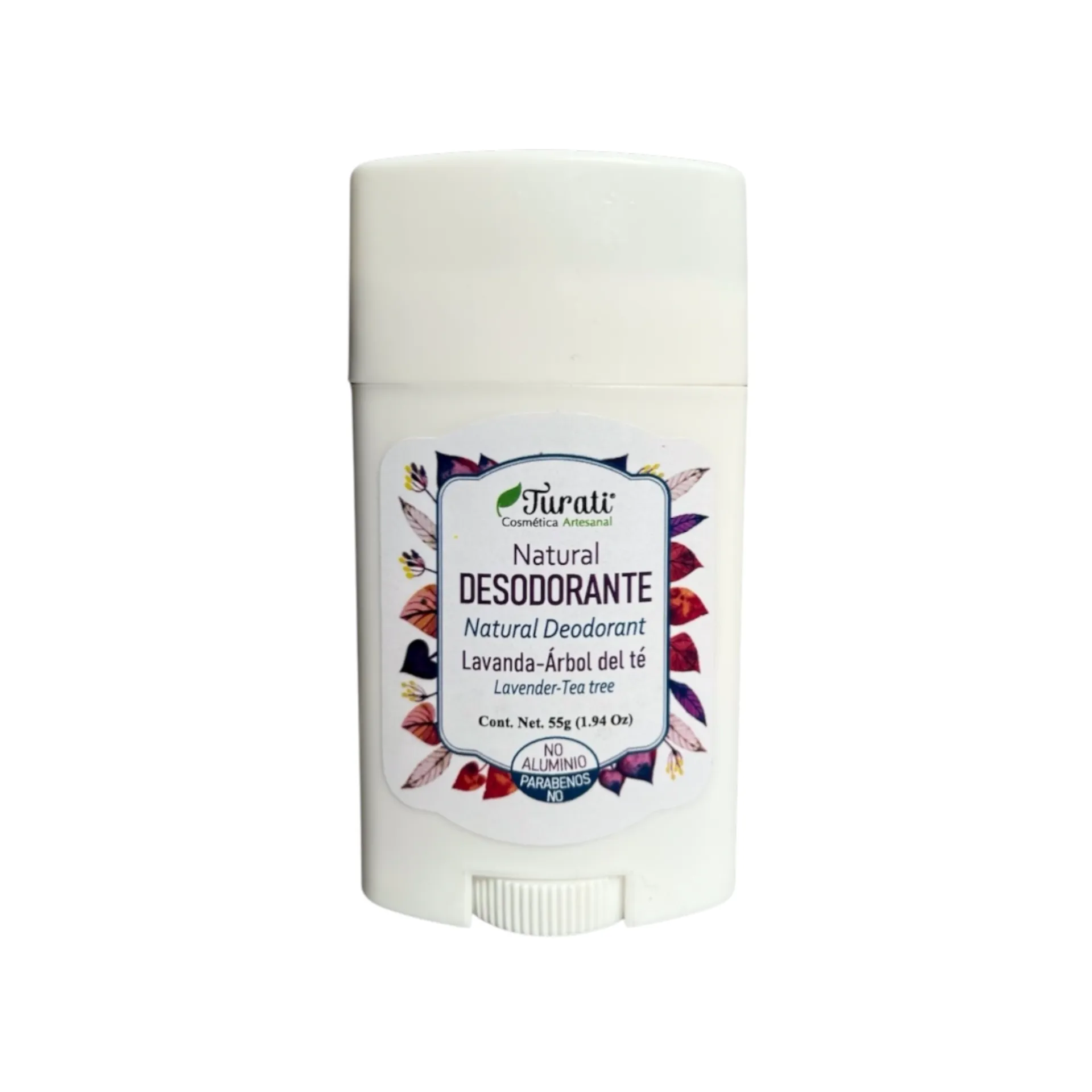 Desodorante natural en barra de lavanda y árbol de té 55gr COSMÉTICA TURATI