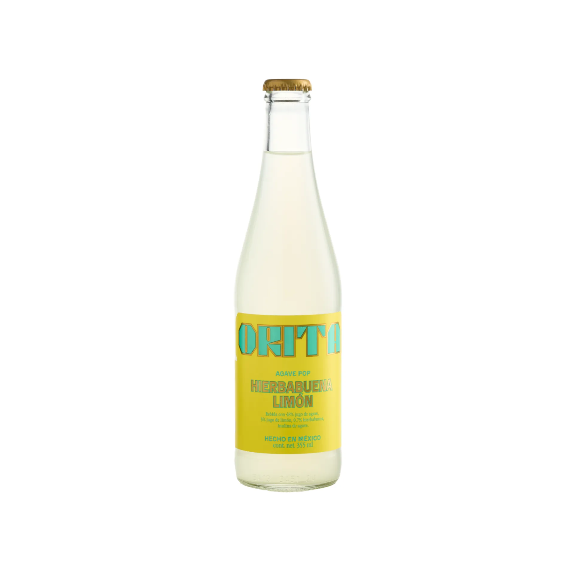 [8437028347022] Bebida natural carbonatada sabor hierbabuena limón 355ml ORITA