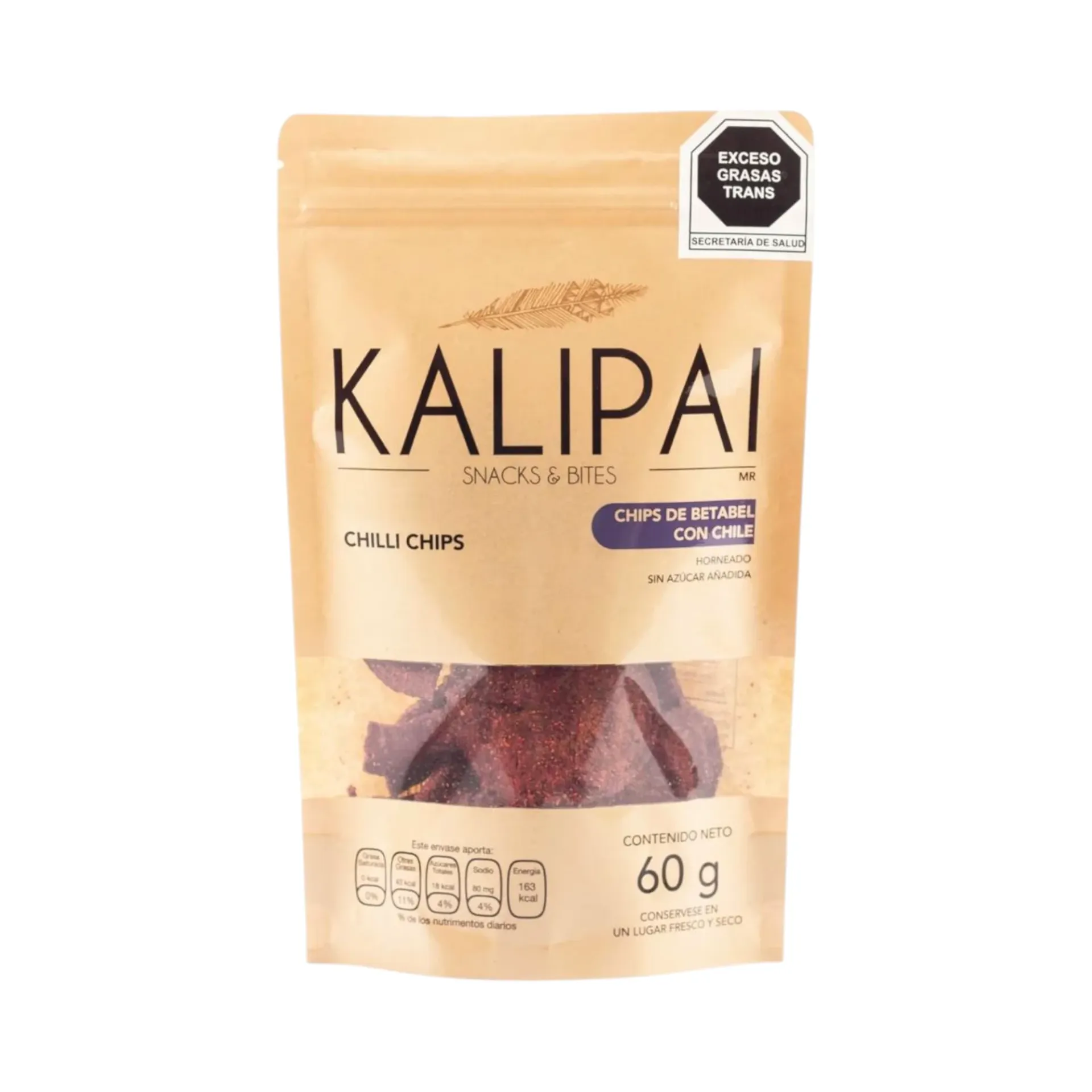[7503023218030] Chips de betabel con chile 60gr KALIPAI