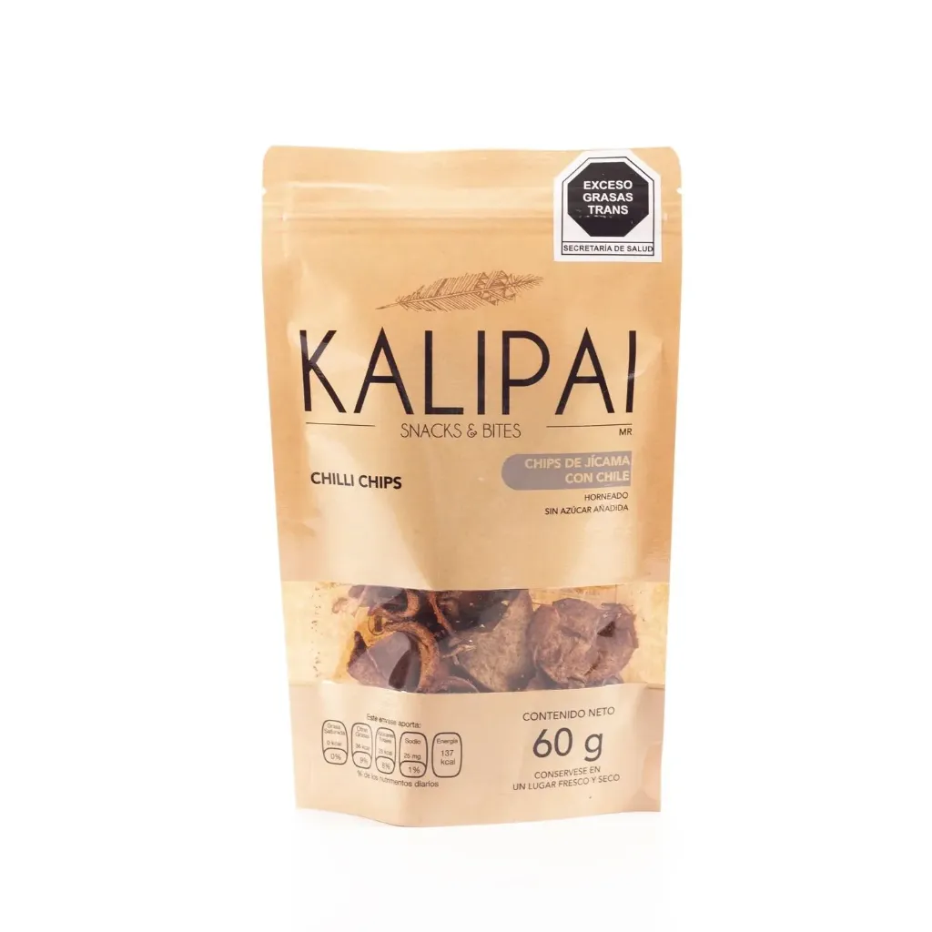 [7503023218016] Chips de jicama con chile 60gr KALIPAI
