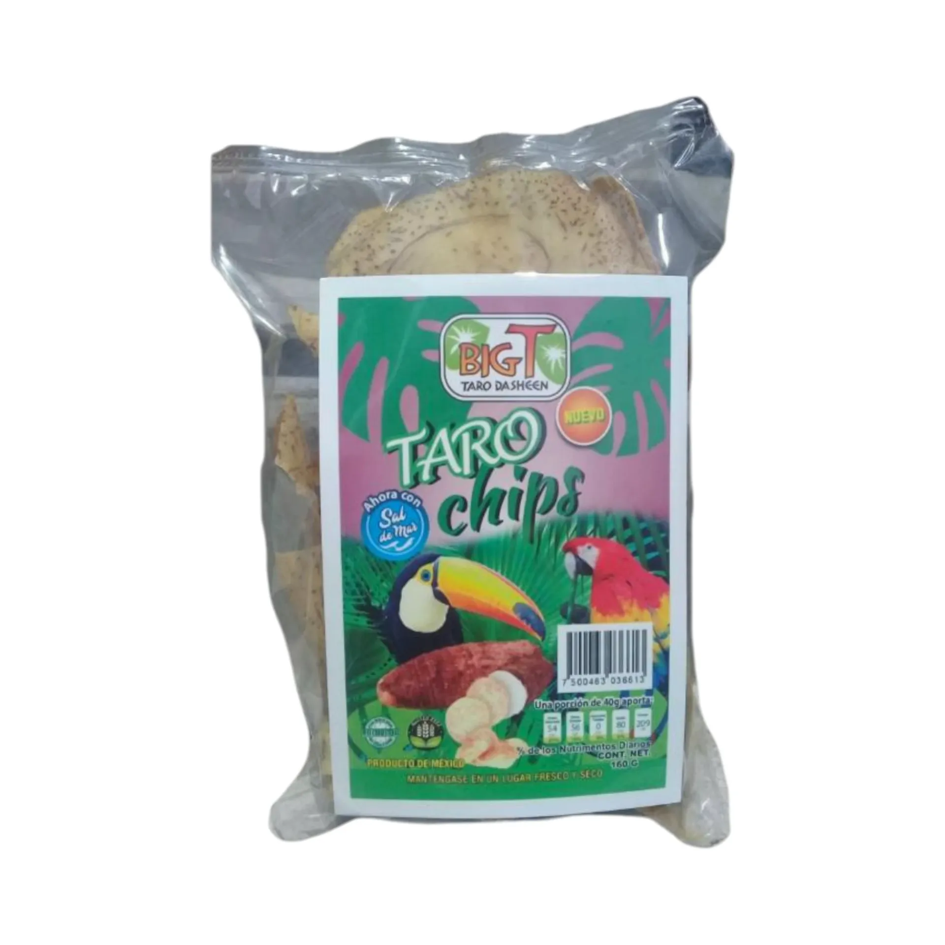 Chips de taro natural 150gr YUCA REPUBLIC