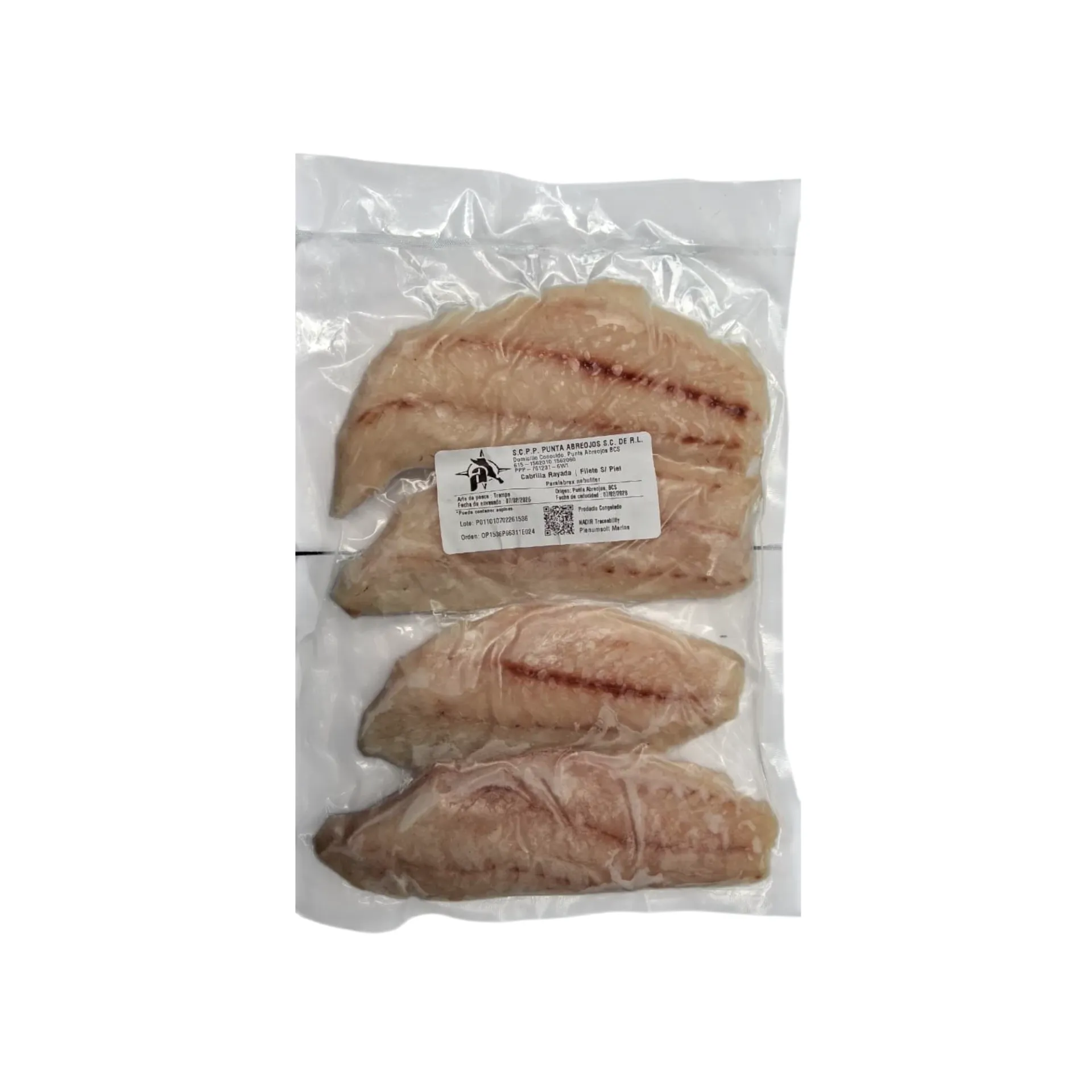 Filete de cabrilla rayada sin piel kg SMART FISH