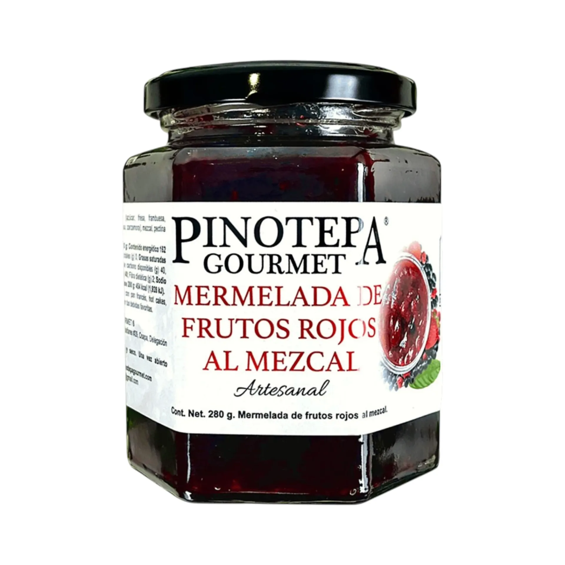 Mermelada de frutos rojos al mezcal 300gr PINOTEPA NACIONAL