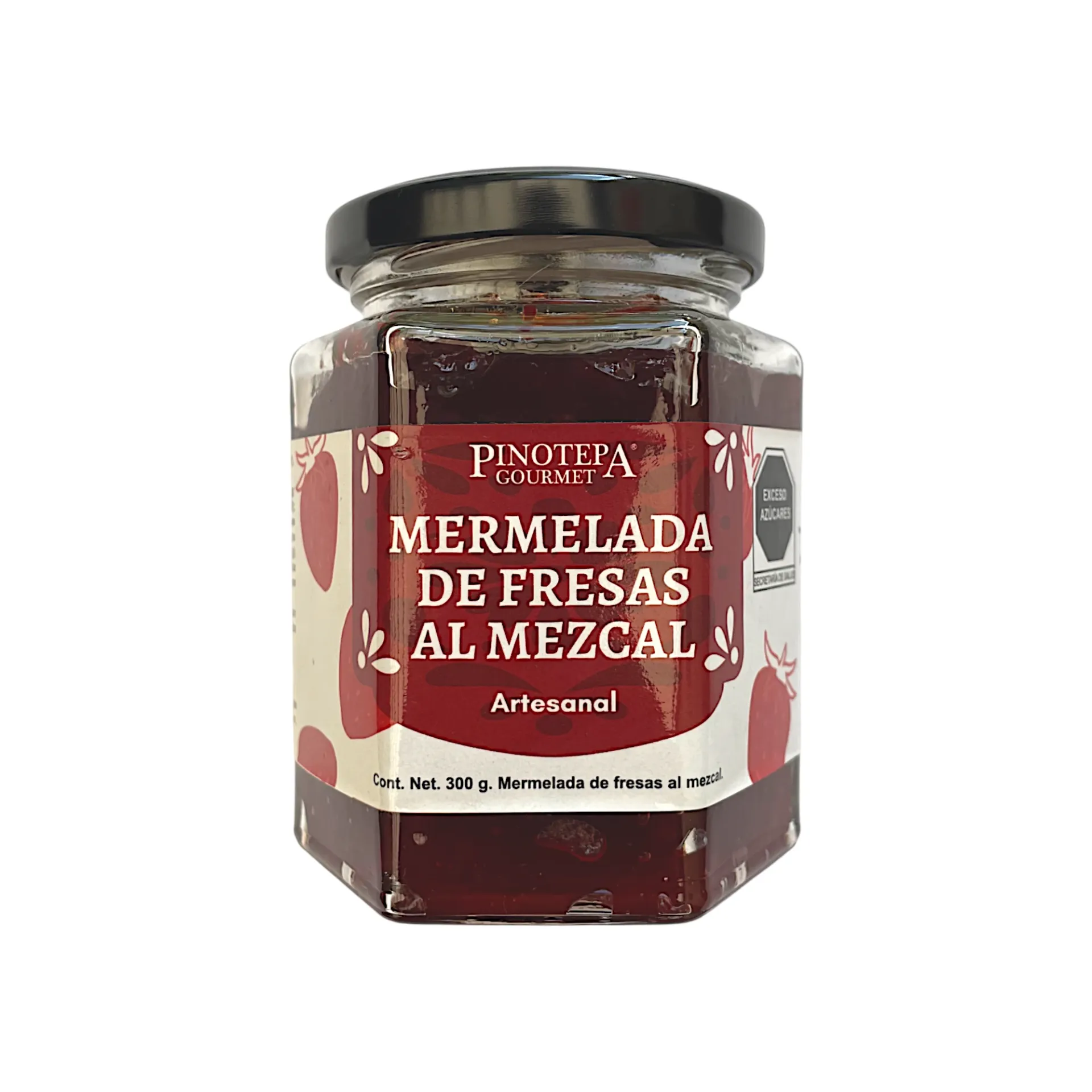 Mermelada de fresas al mezcal 300gr PINOTEPA NACIONAL