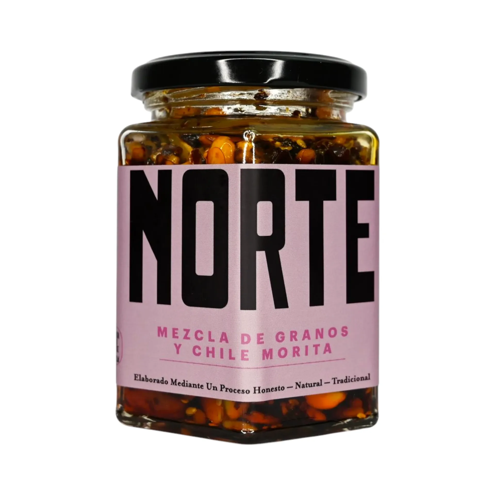 Salsa con mezcla de granos y chile morita 240GR SALSA NORTE