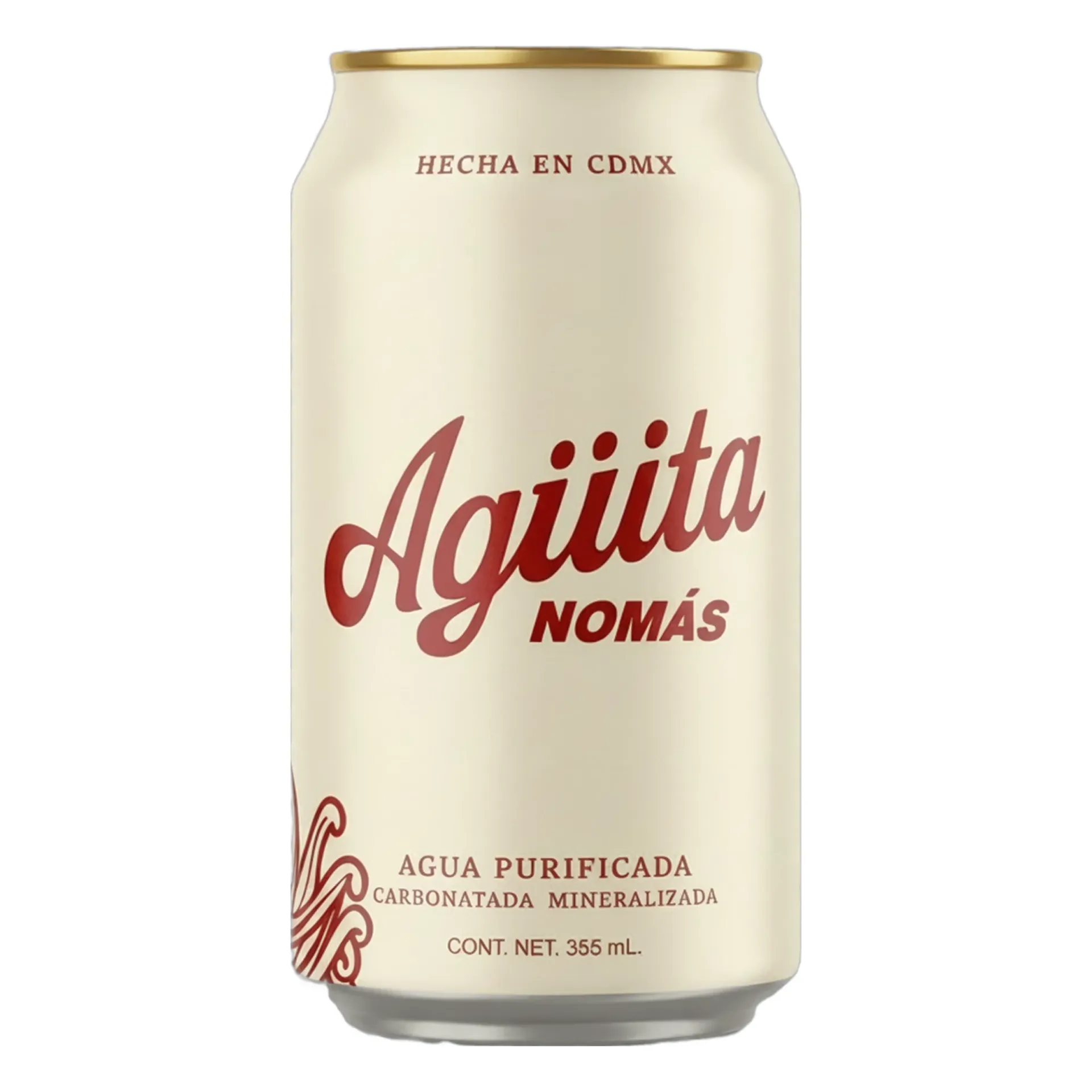 Agua carbonatada mineralizada 355ml AGÜITA NOMÁS