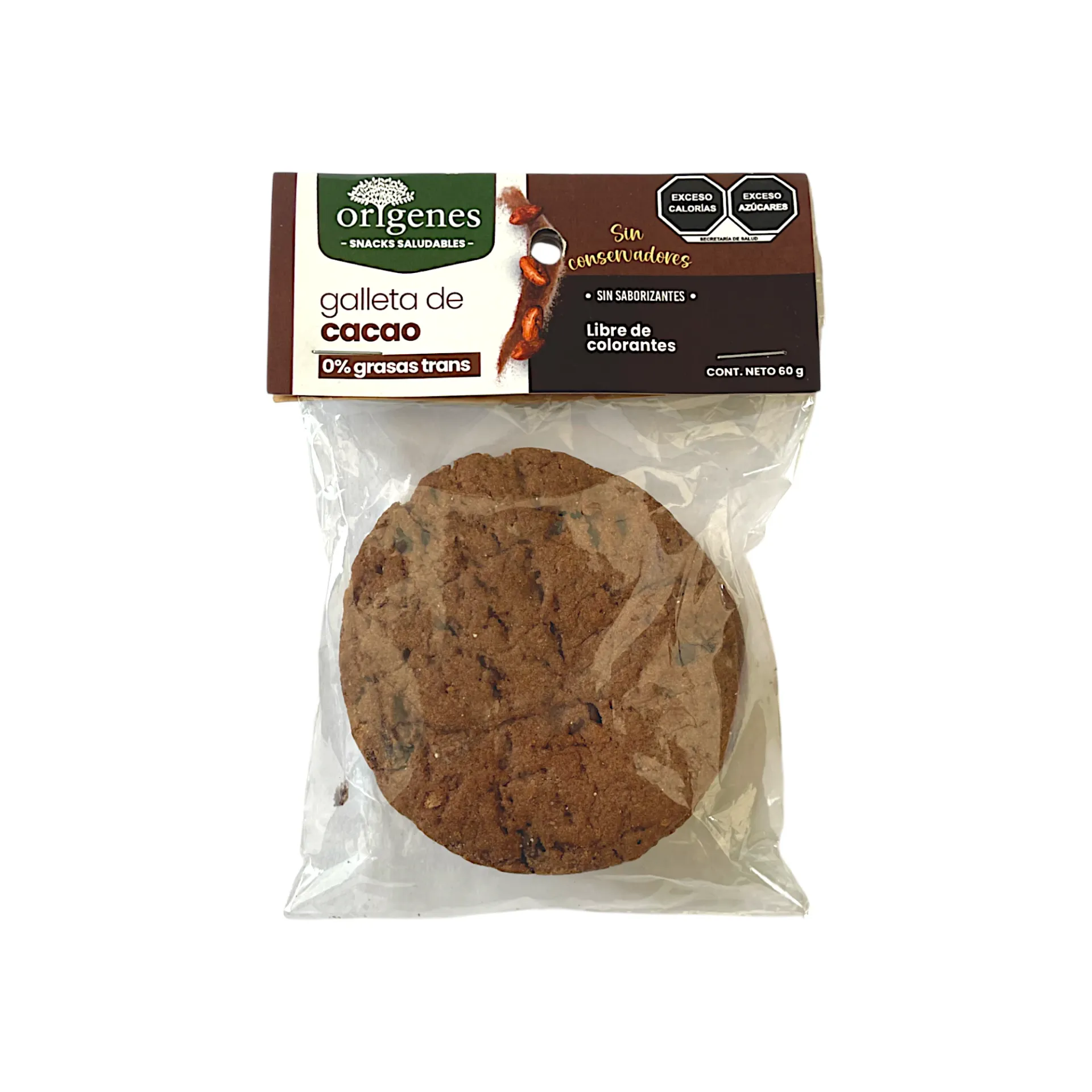 Galletas de cacao 60gr ORIGENES
