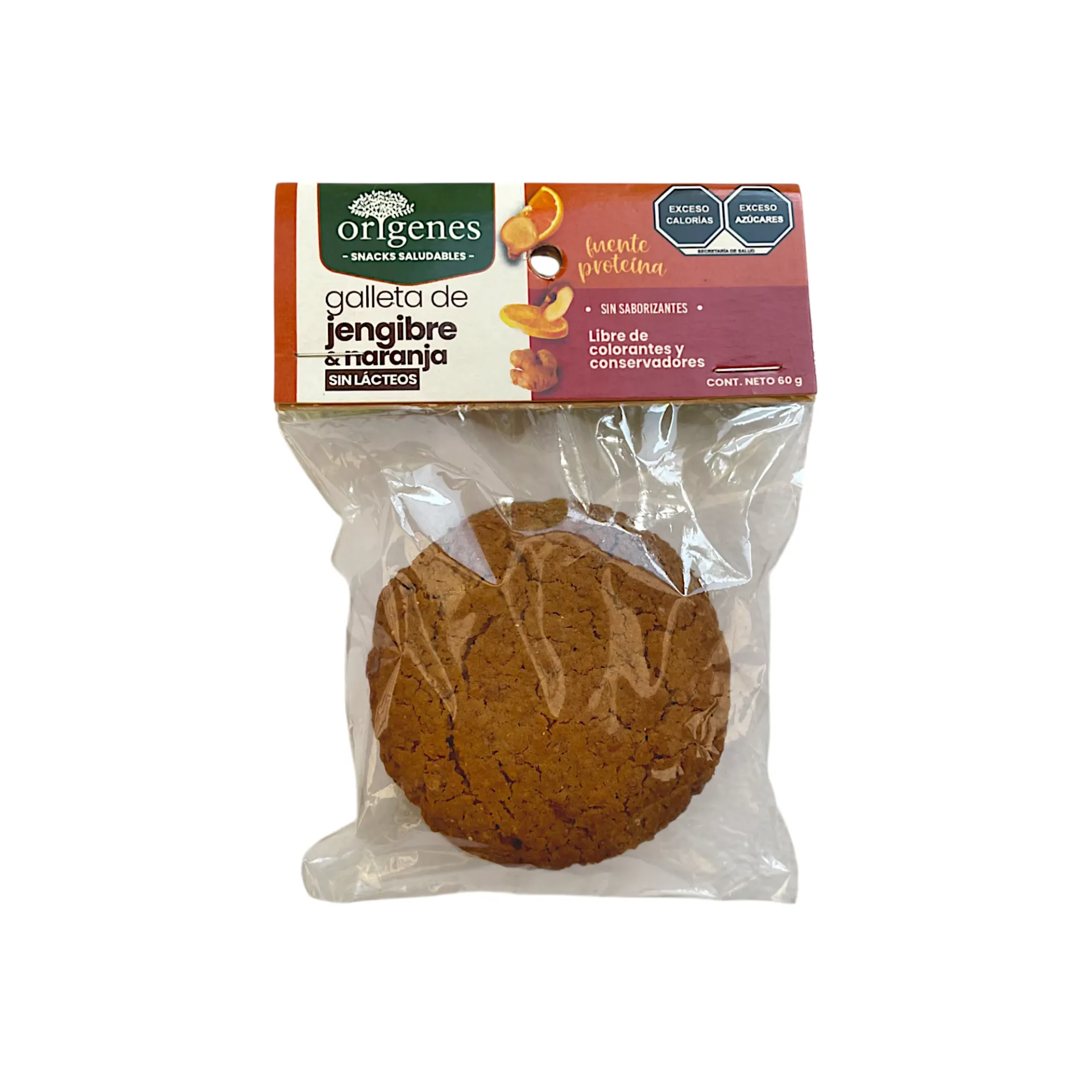 Galletas de jengibre y naranja 90gr ORIGENES