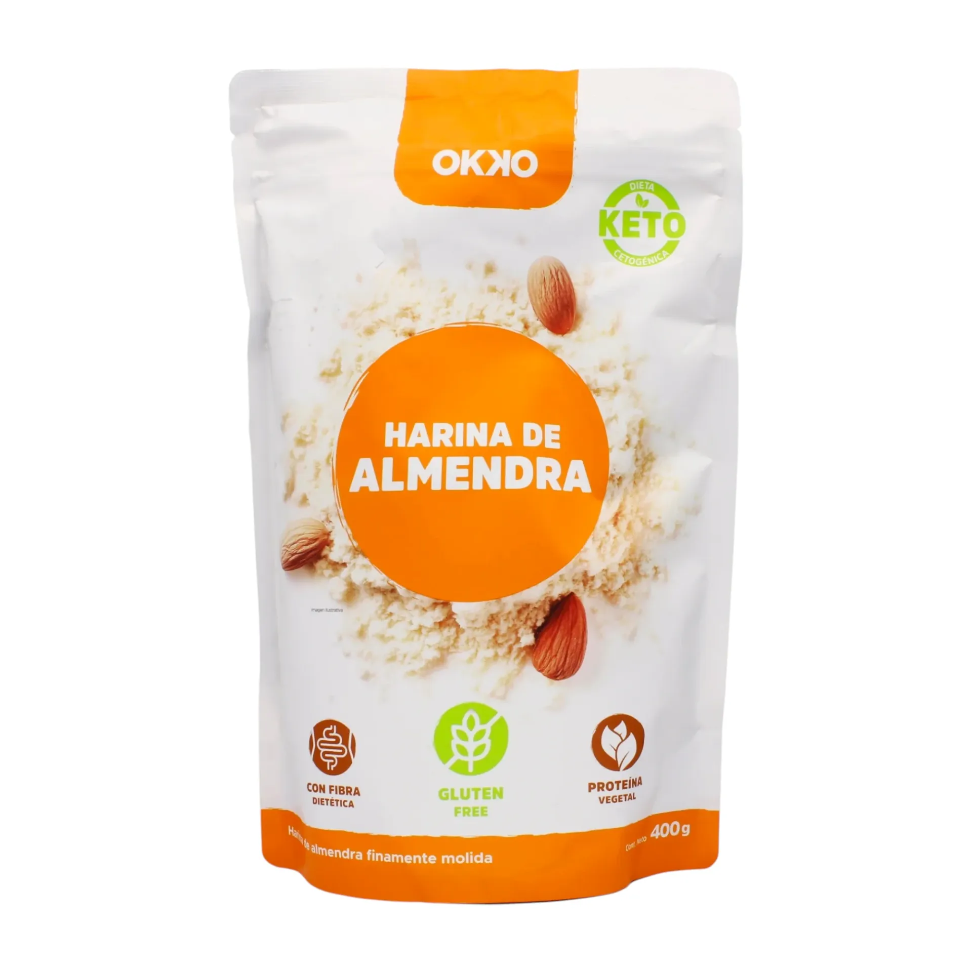 [7503027946458] Harina de almendra 400gr OKKO