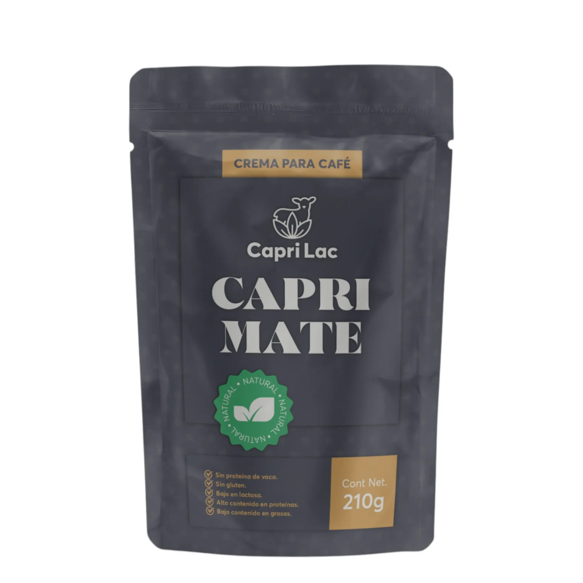 [7500464948908] Leche de cabra en polvo con crema para café 210gr CAPRILAC