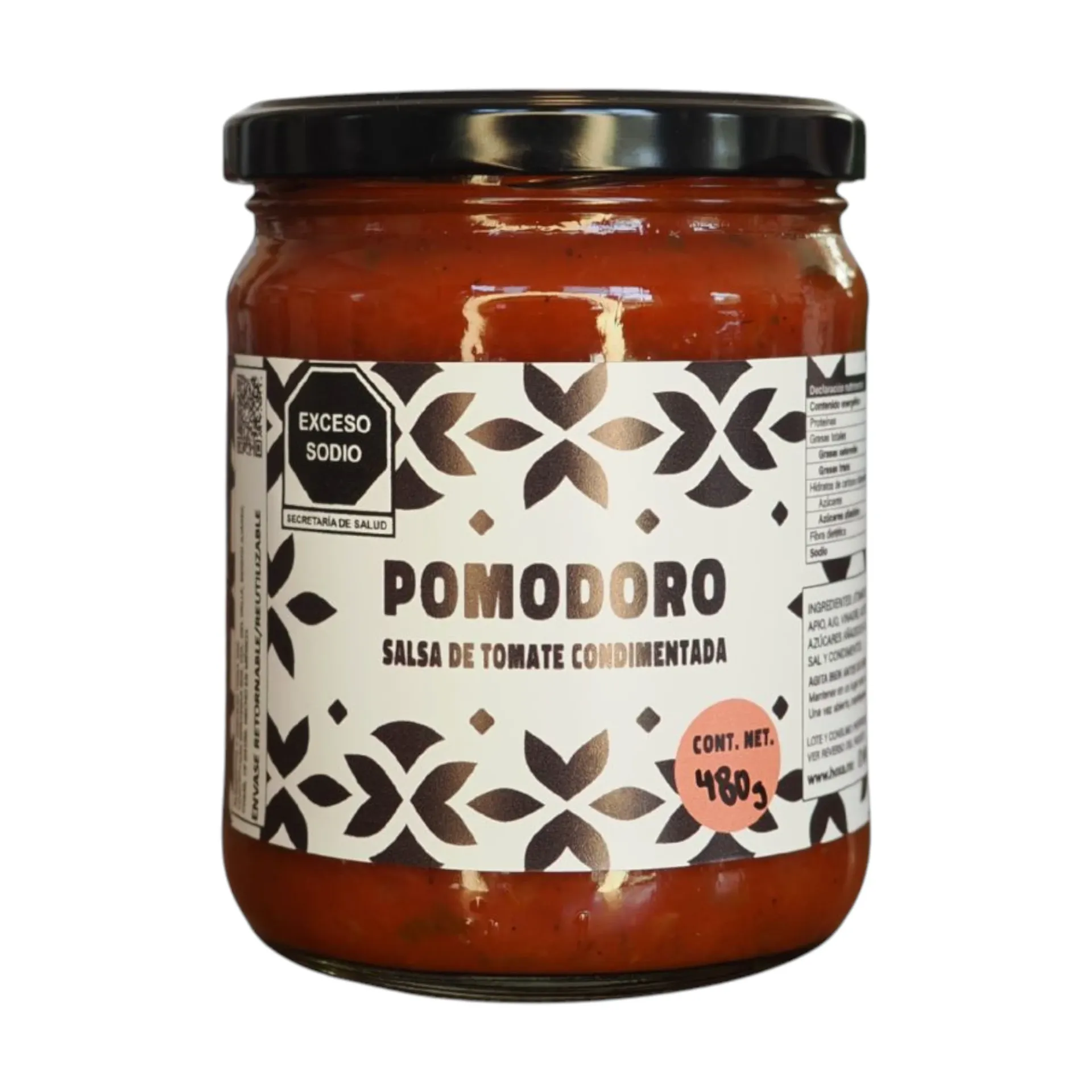 Salsa de tomate especiada 480gr HOXA