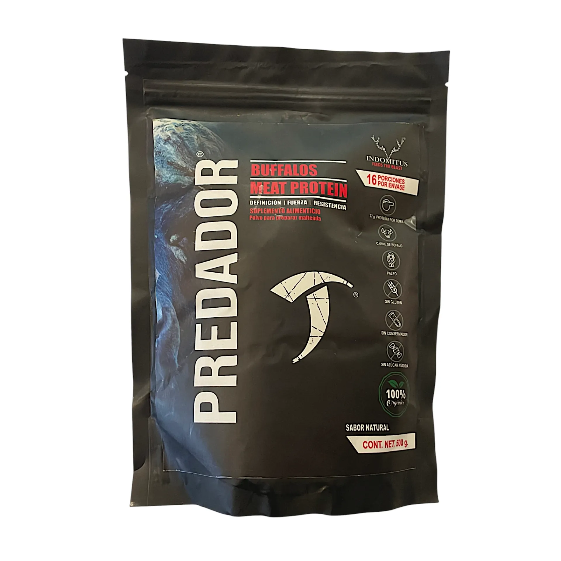 Proteína de carne de búfalo 500gr PREDADOR