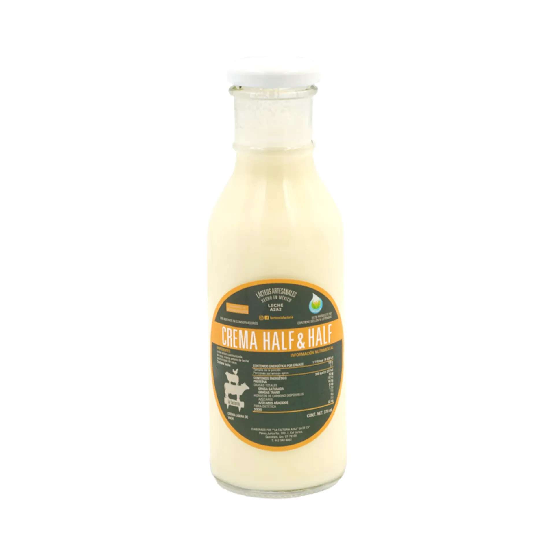 Crema half and half 360ml LA FACTORIA