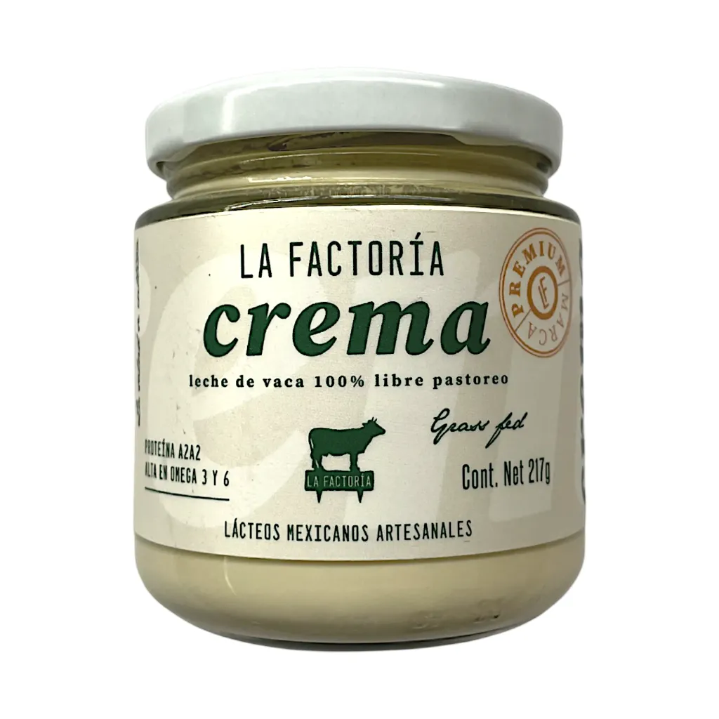 Crema entera 217gr LA FACTORIA