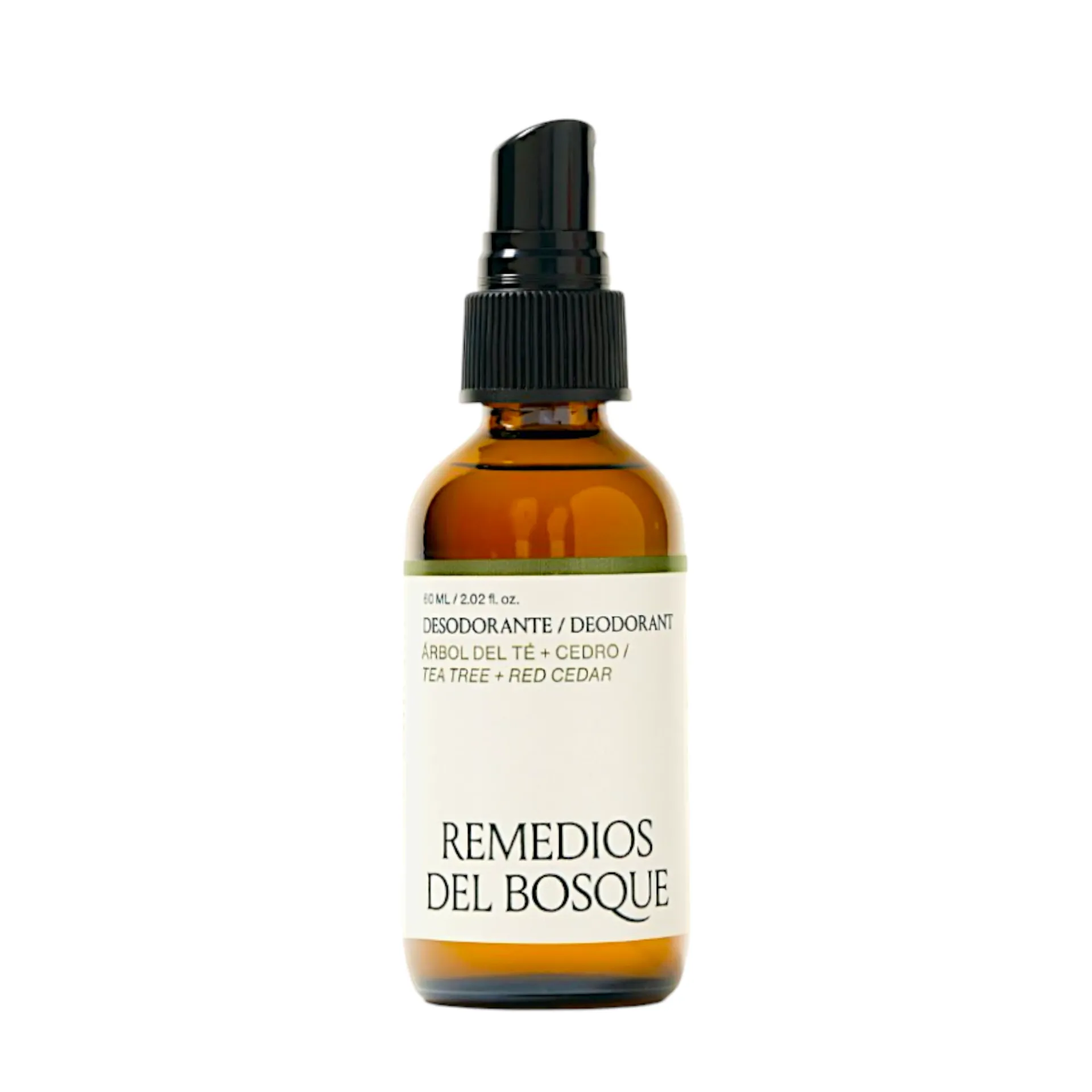 Desodorante árbol del té + cedro 60ml REMEDIOS DEL BOSQUE